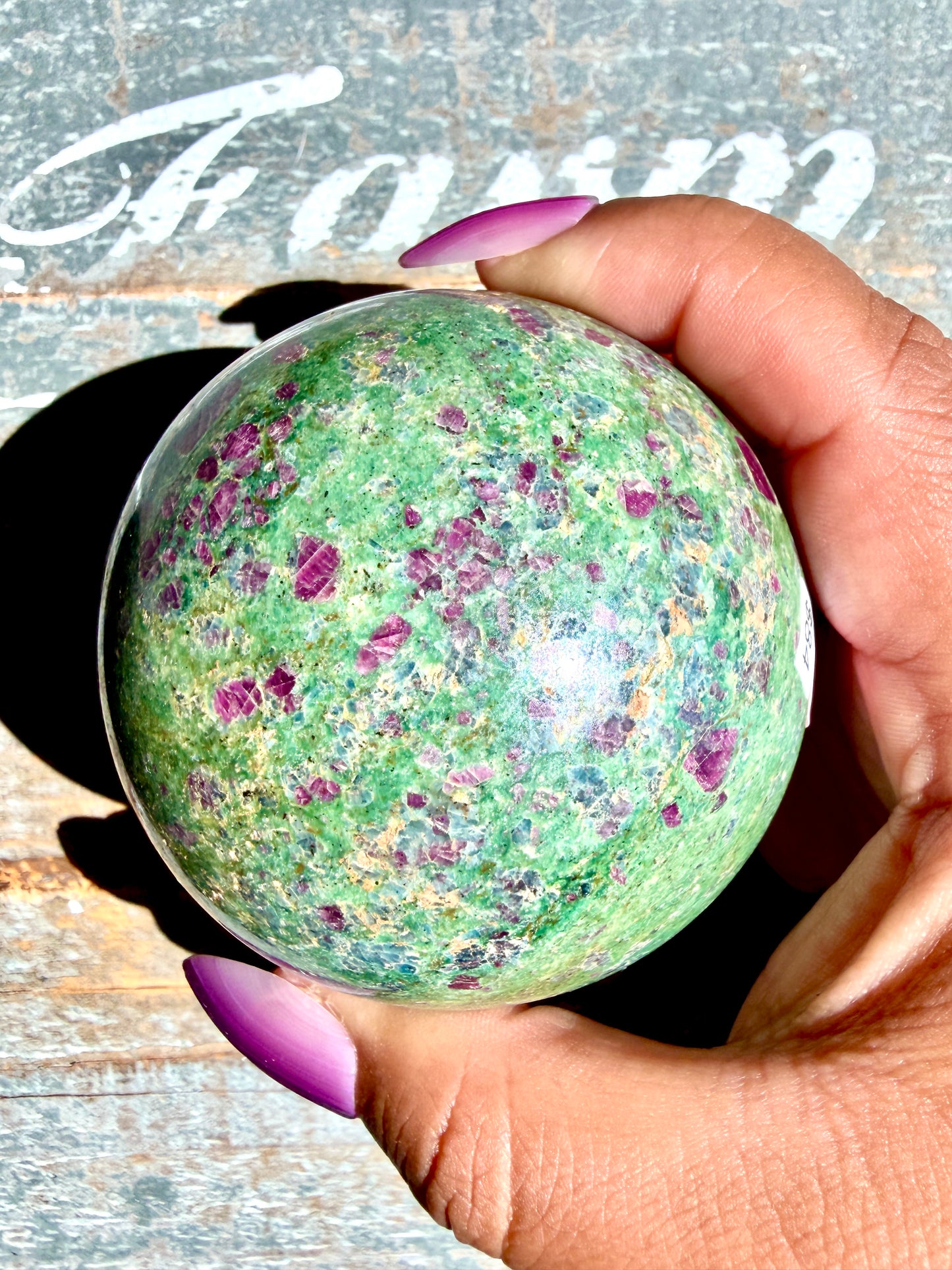 Gorgeous Ruby in Fuchsite Sphere | India | Opt 72