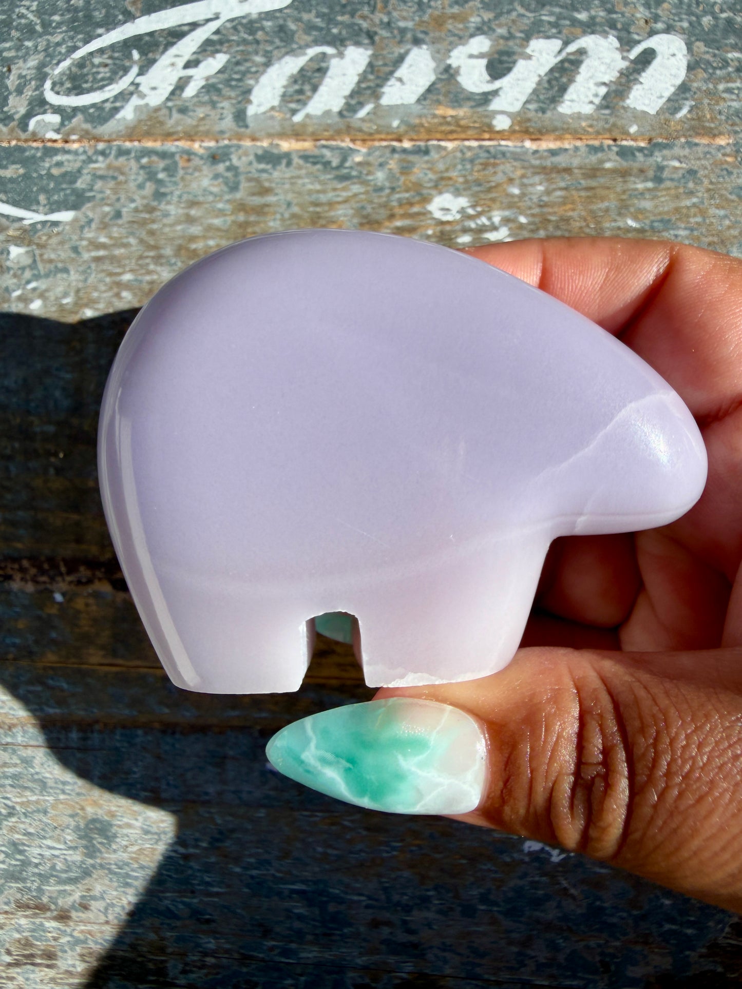 Gorgeous Lavender Fluorite Bear | Opt 38