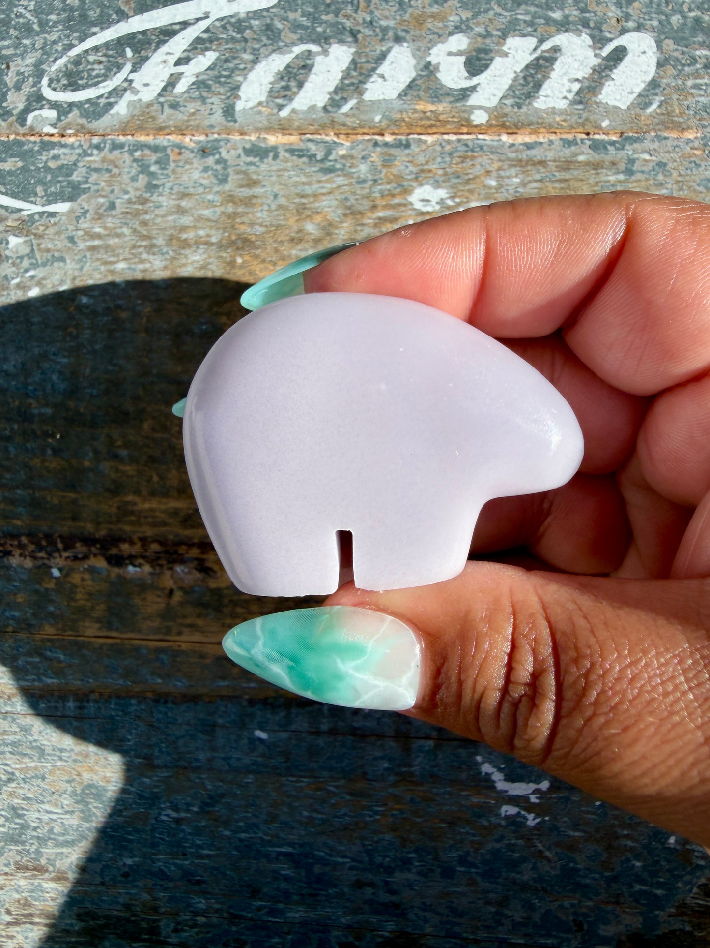 Gorgeous Lavender Fluorite Bear | Opt 42