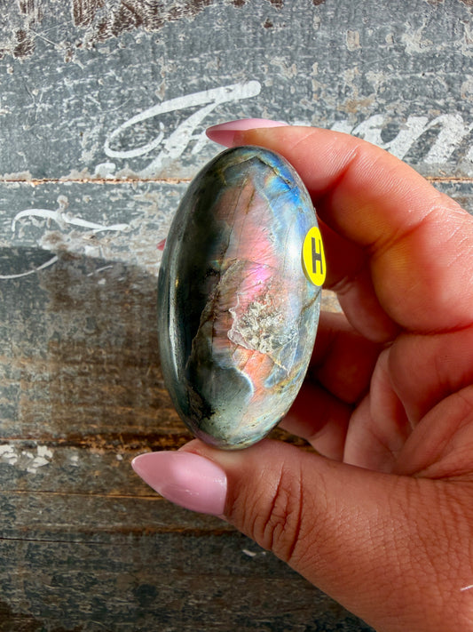 Gorgeous Flashy Labradorite Lingam | Madagascar | Opt H