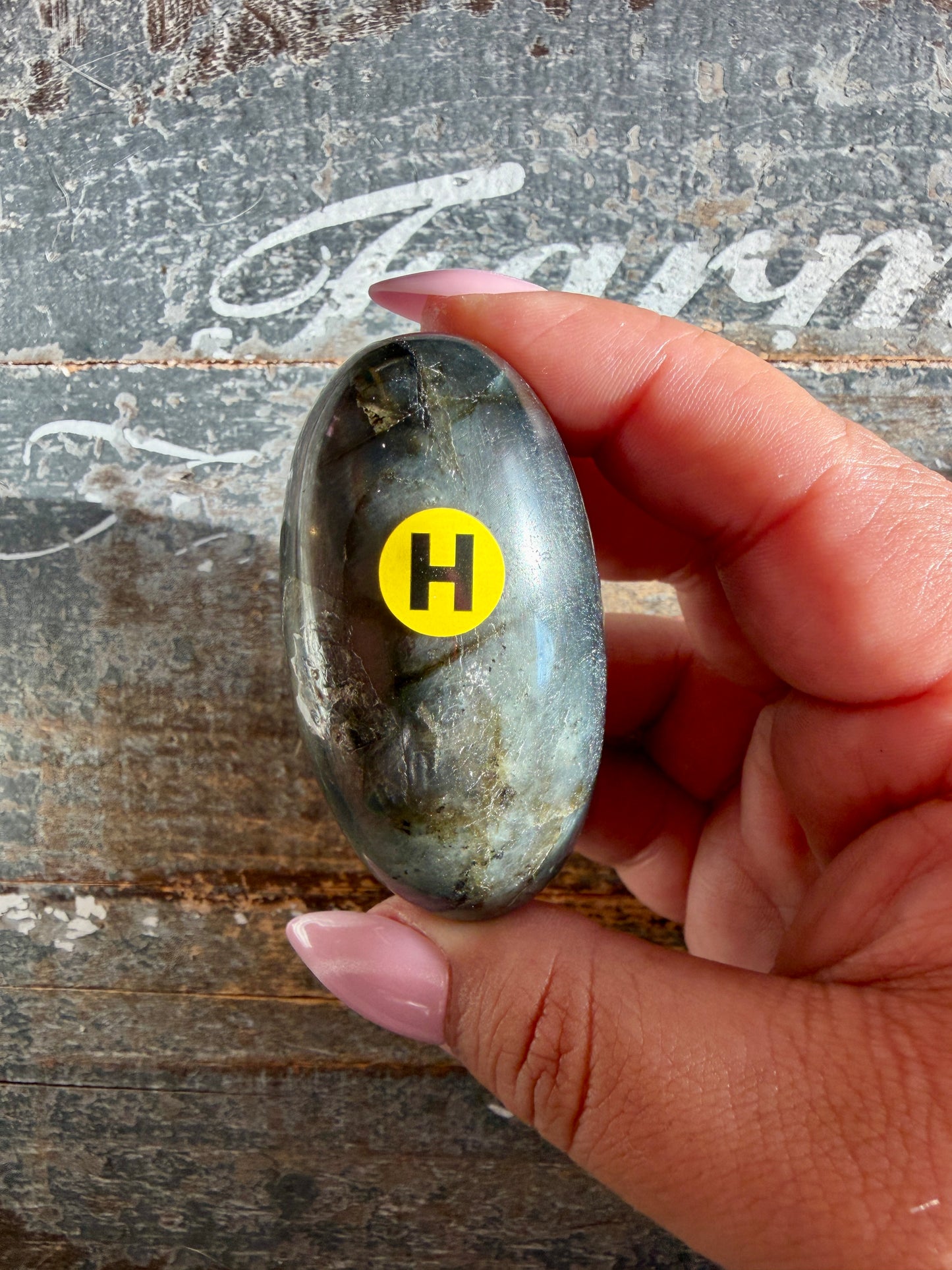 Gorgeous Flashy Labradorite Lingam | Madagascar | Opt H