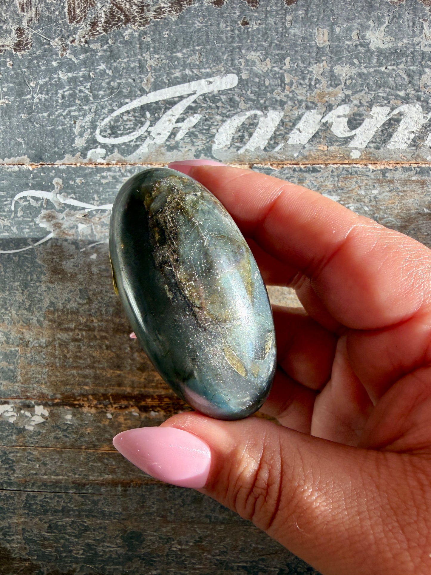 Gorgeous Flashy Labradorite Lingam | Madagascar | Opt H