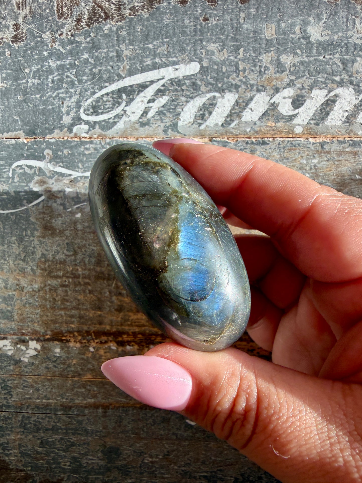 Gorgeous Flashy Labradorite Lingam | Madagascar | Opt H