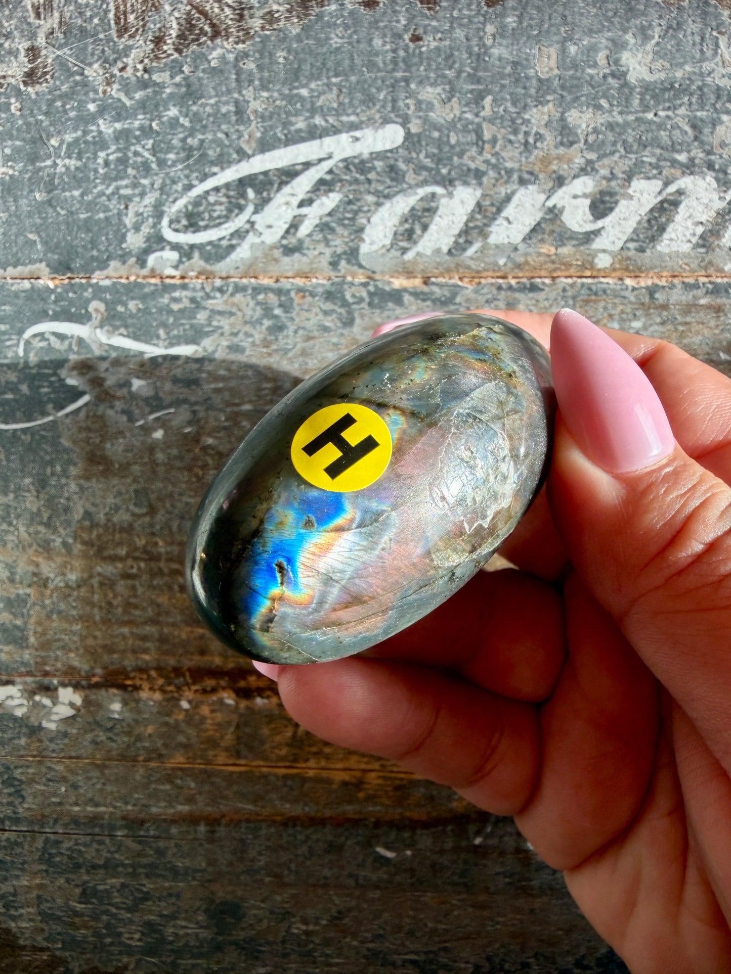 Gorgeous Flashy Labradorite Lingam | Madagascar | Opt H