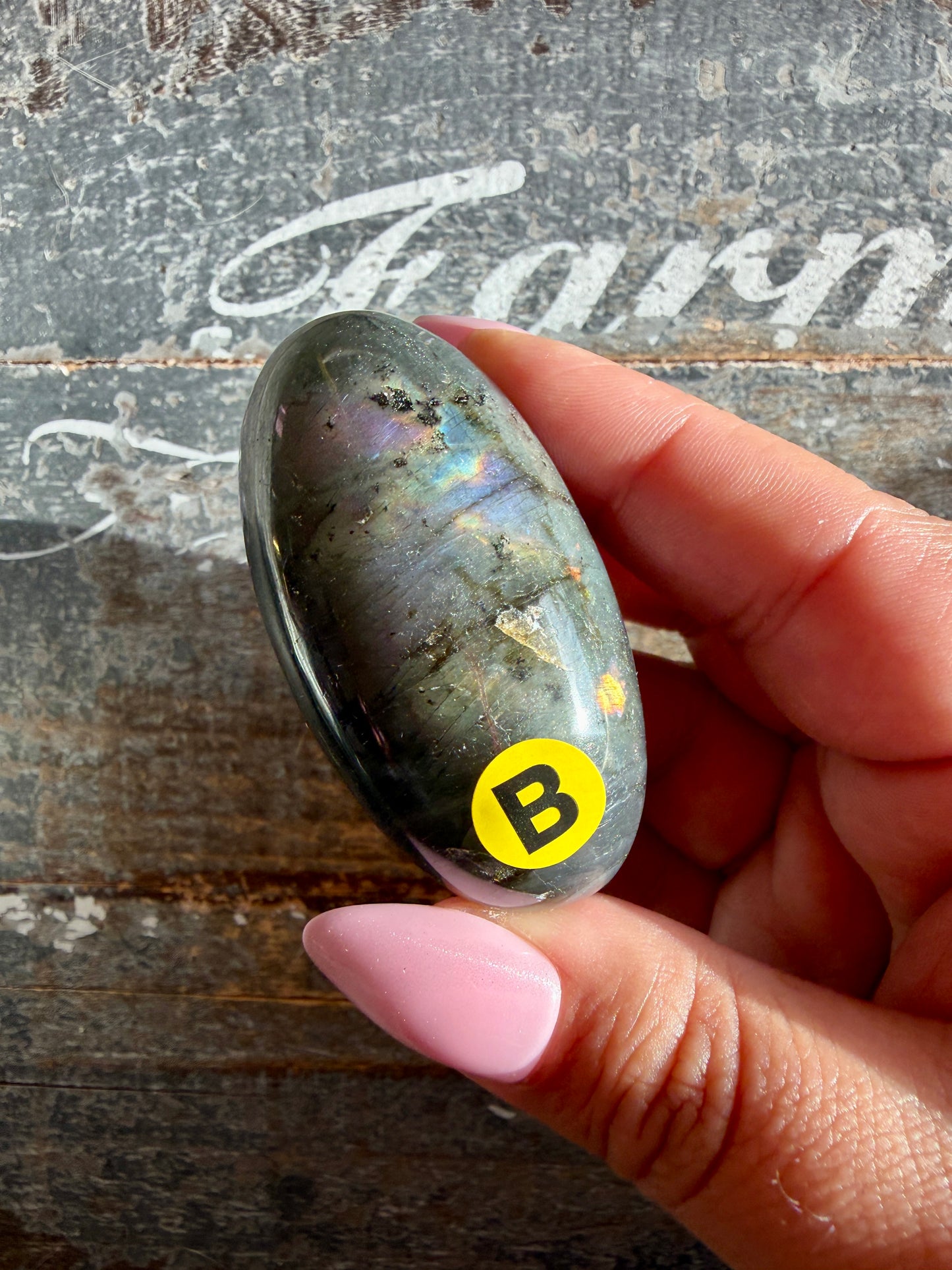Gorgeous Flashy Labradorite Lingam | Madagascar | Opt B