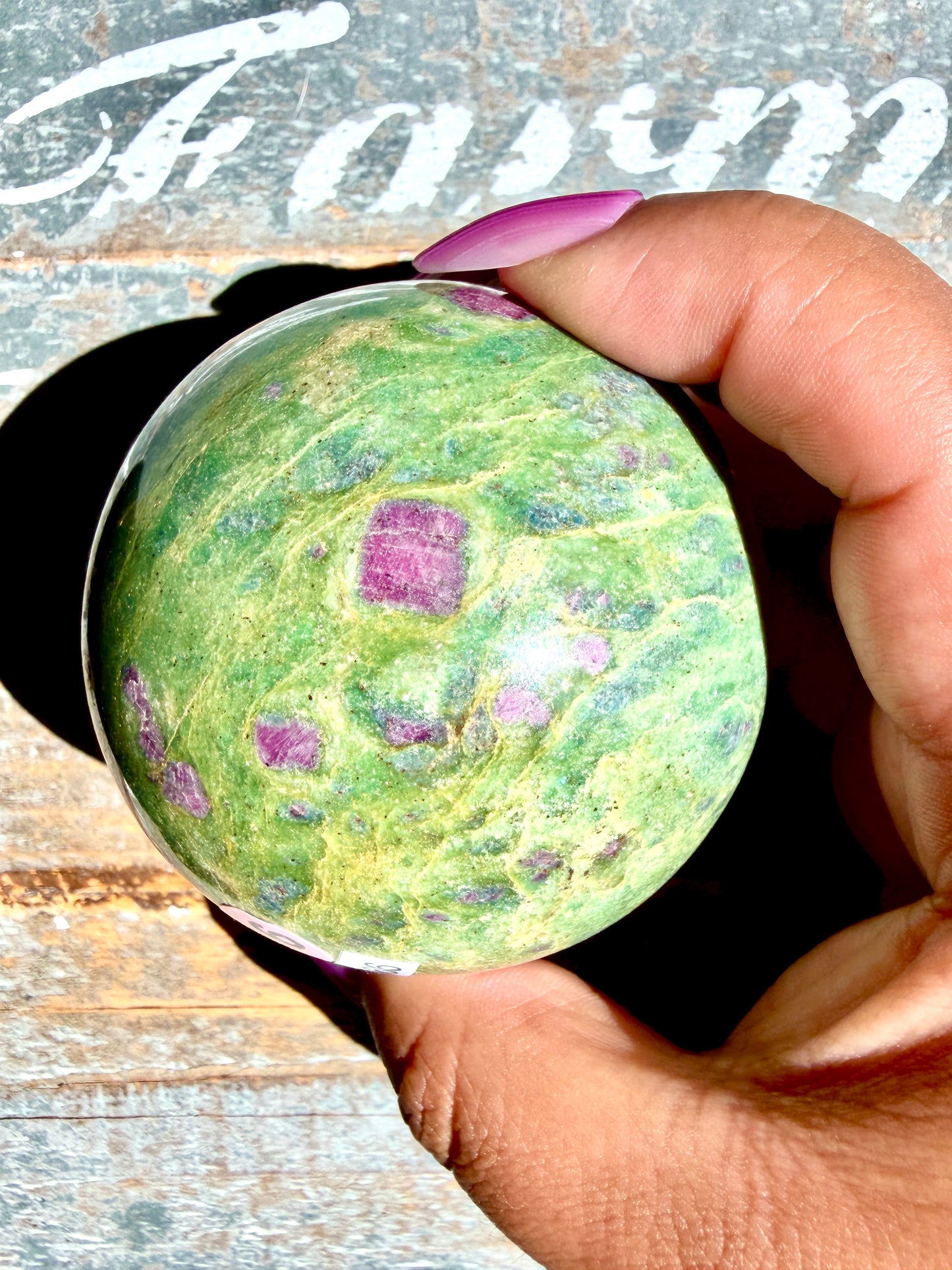 Gorgeous Ruby in Fuchsite Sphere | India | Opt 76