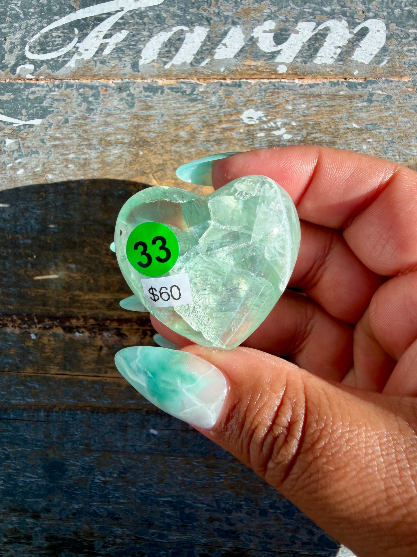 Gorgeous Durango Fluorite Heart | Mexico | Opt 33