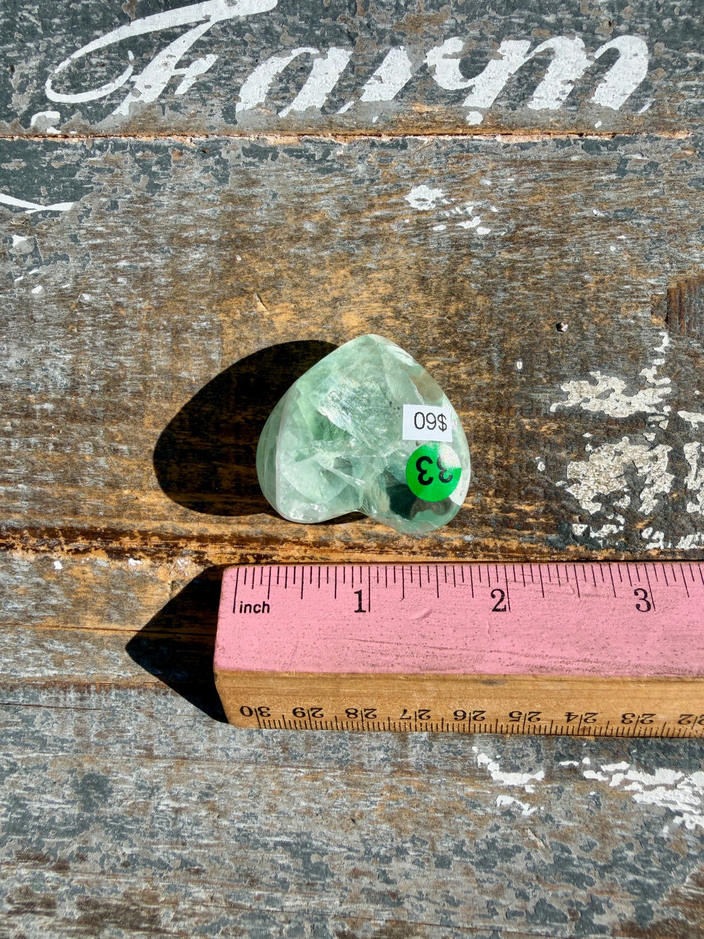 Gorgeous Durango Fluorite Heart | Mexico | Opt 33