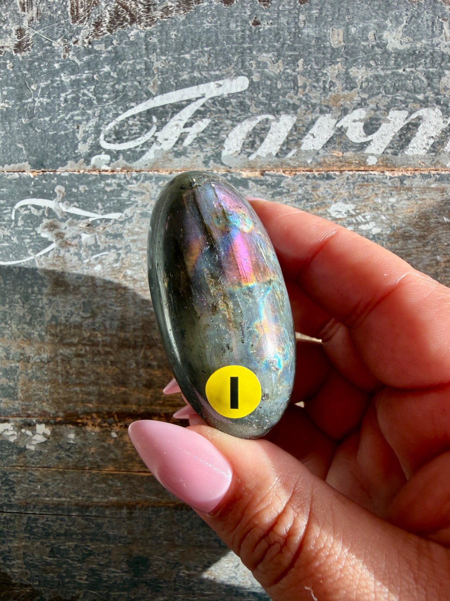 Gorgeous Flashy Labradorite Lingam | Madagascar | Opt I