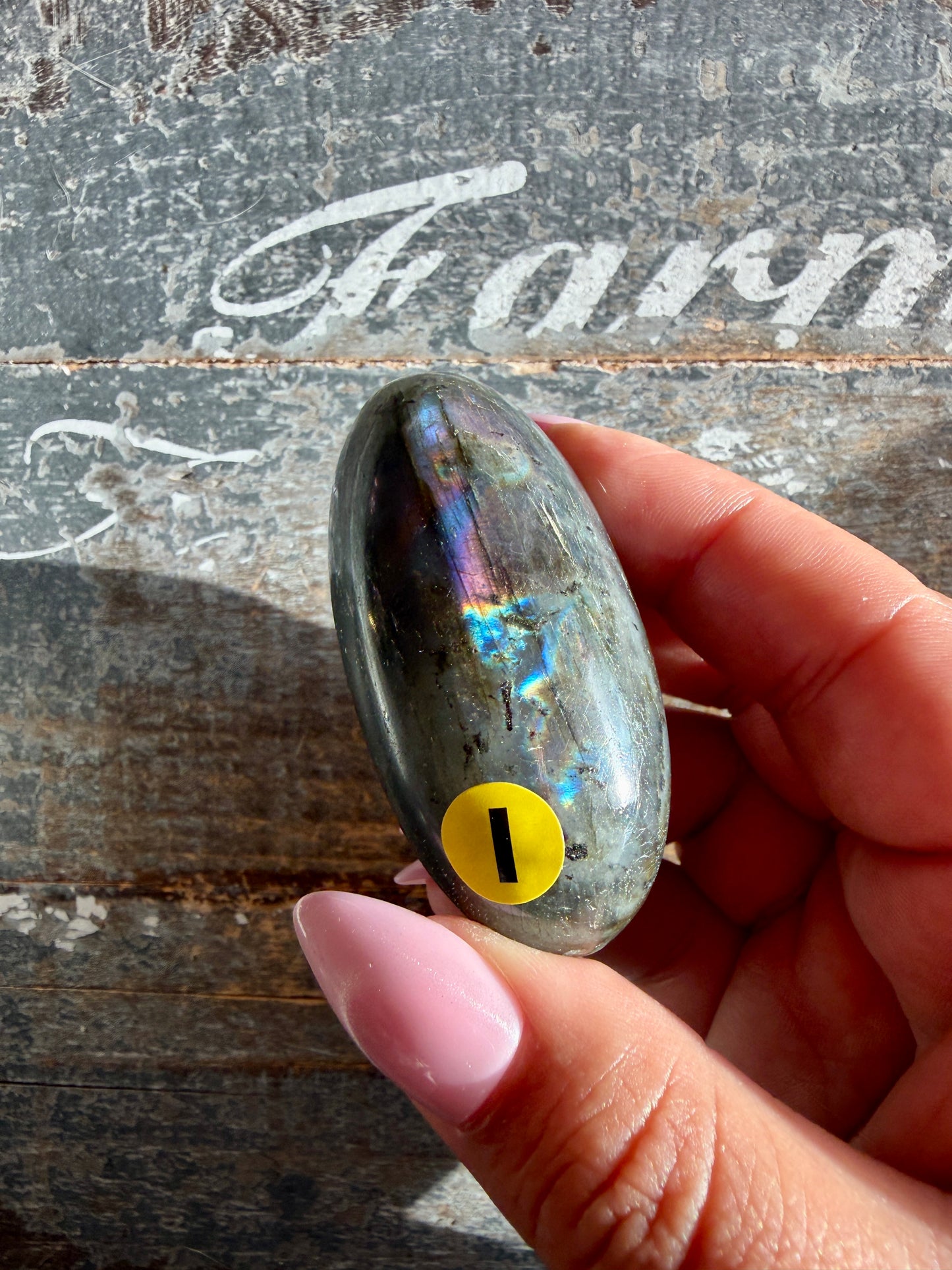 Gorgeous Flashy Labradorite Lingam | Madagascar | Opt I