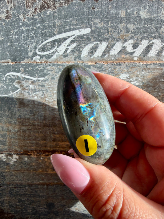 Gorgeous Flashy Labradorite Lingam | Madagascar | Opt I