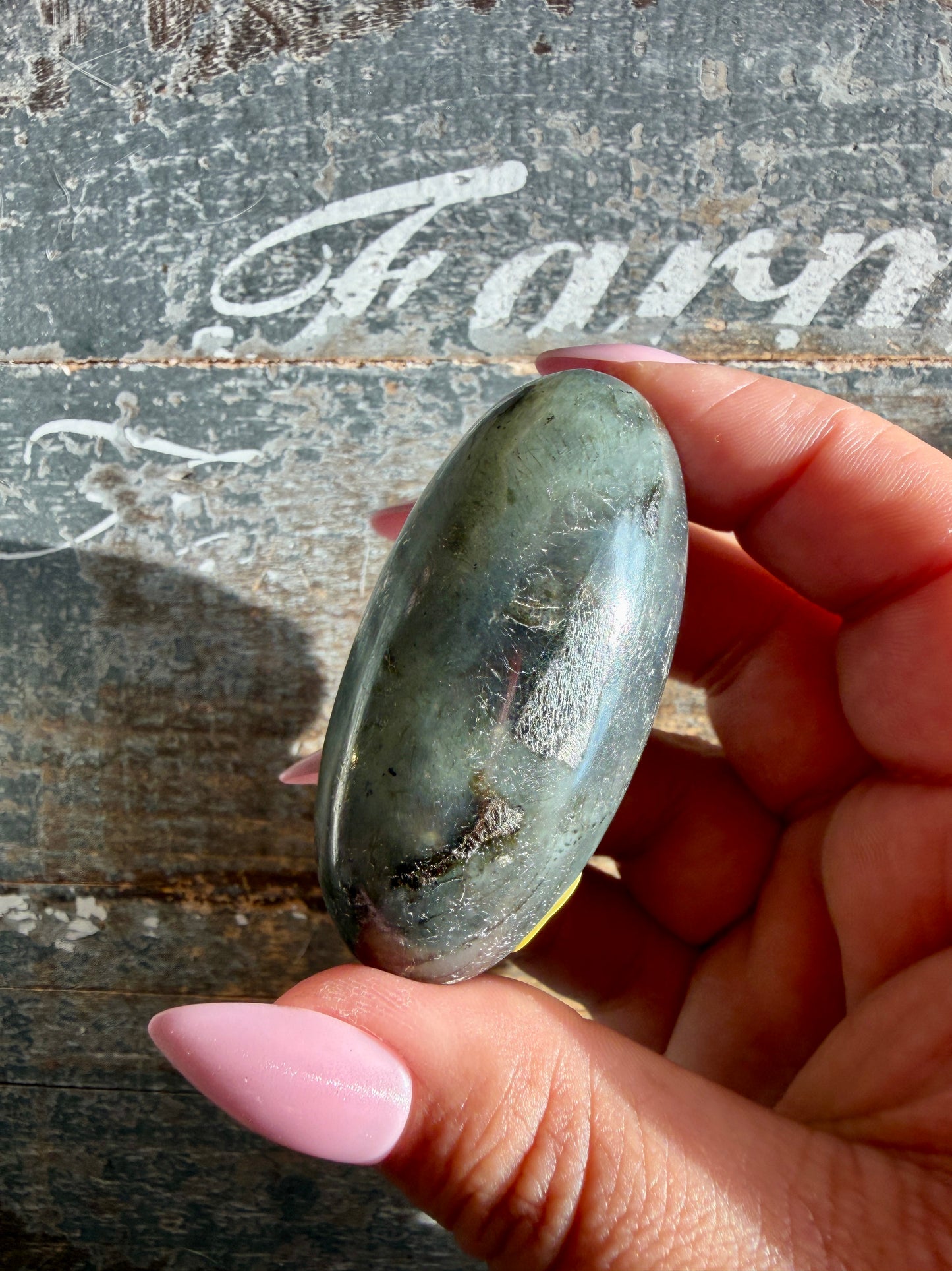 Gorgeous Flashy Labradorite Lingam | Madagascar | Opt I