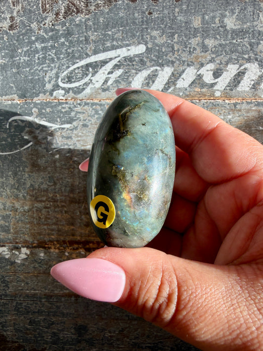Gorgeous Flashy Labradorite Lingam | Madagascar | Opt G