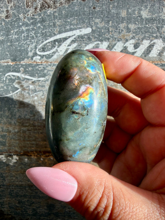 Gorgeous Flashy Labradorite Lingam | Madagascar | Opt G