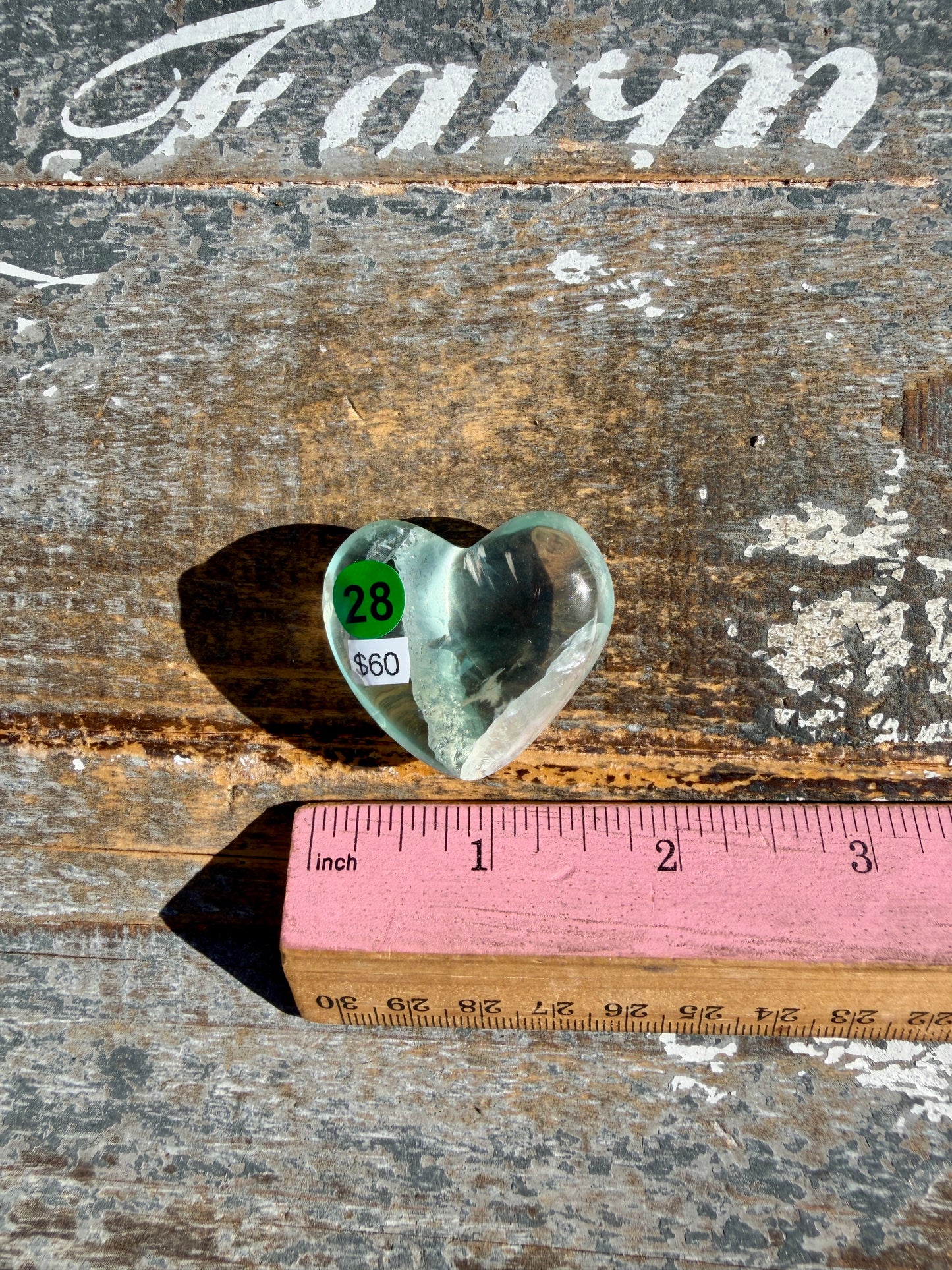 Gorgeous Durango Fluorite Heart | Mexico | Opt 28