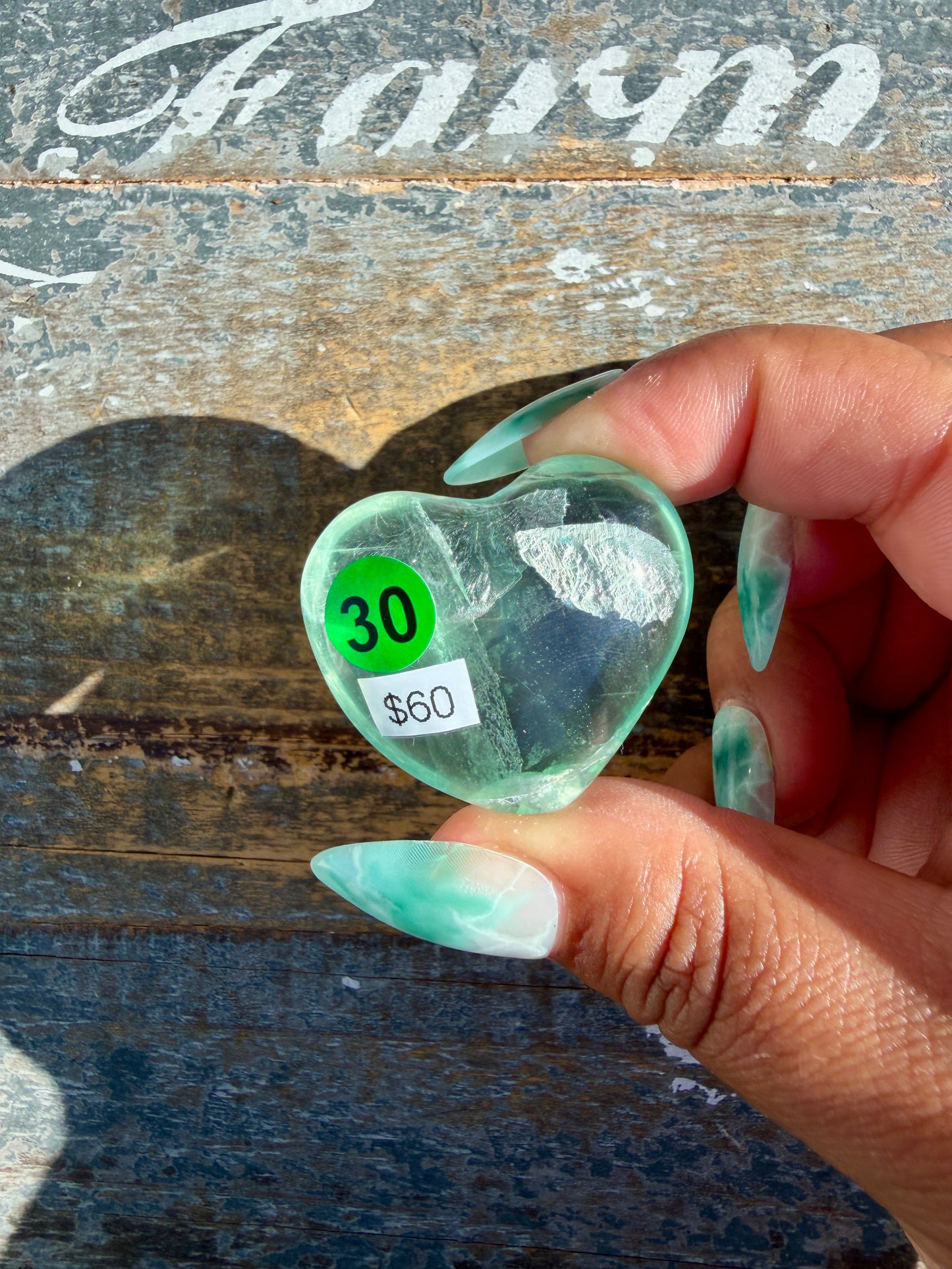Gorgeous Durango Fluorite Heart | Mexico | Opt 30