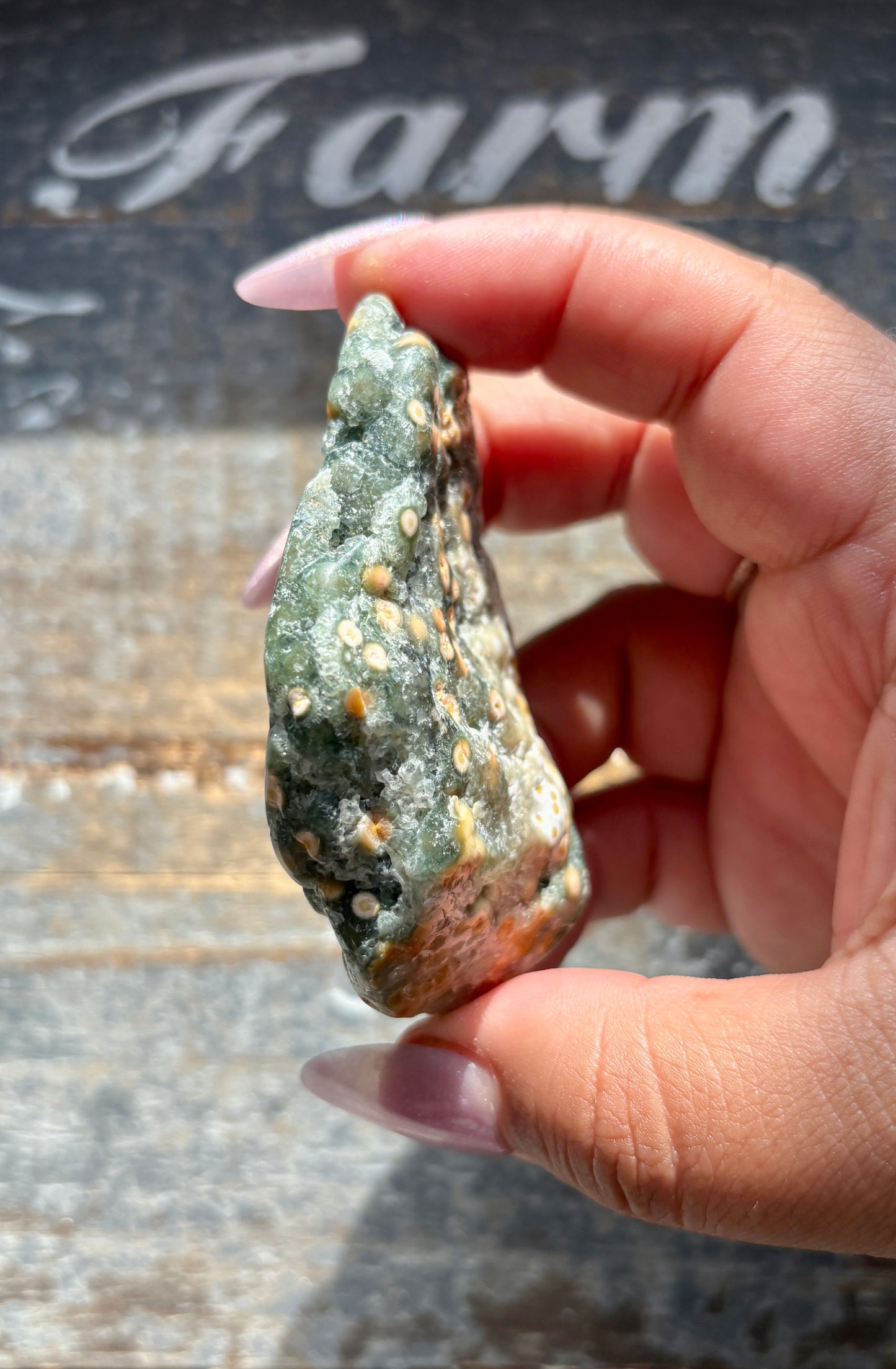 Gorgeous Authentic Ocean Jasper Free Form From Madagascar