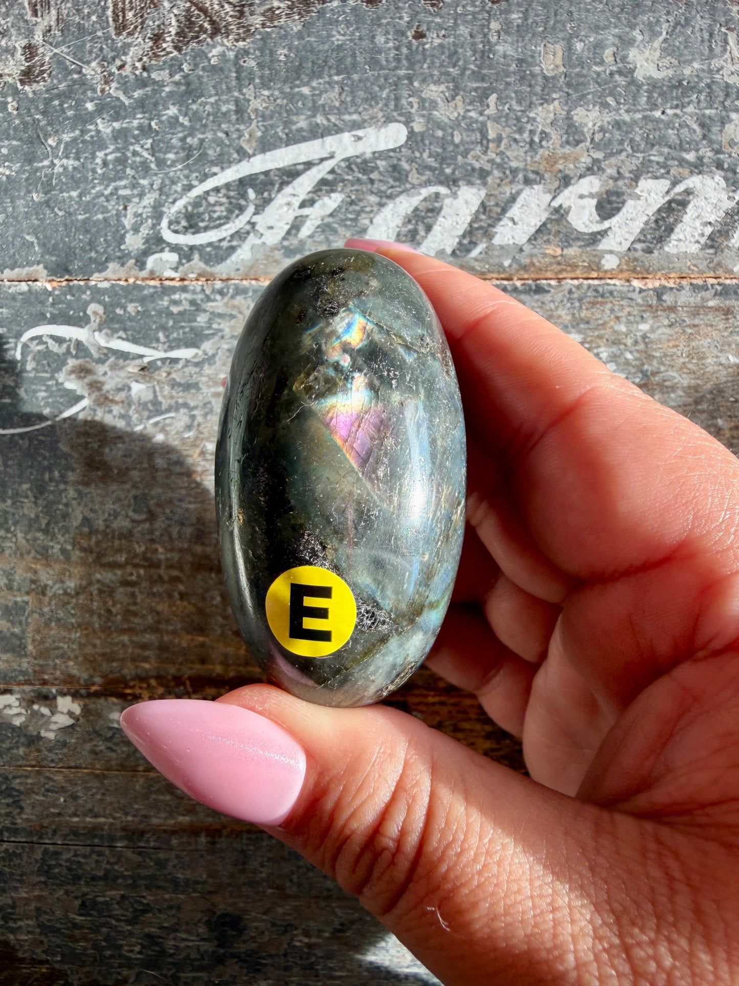Gorgeous Flashy Labradorite Lingam | Madagascar | Opt E