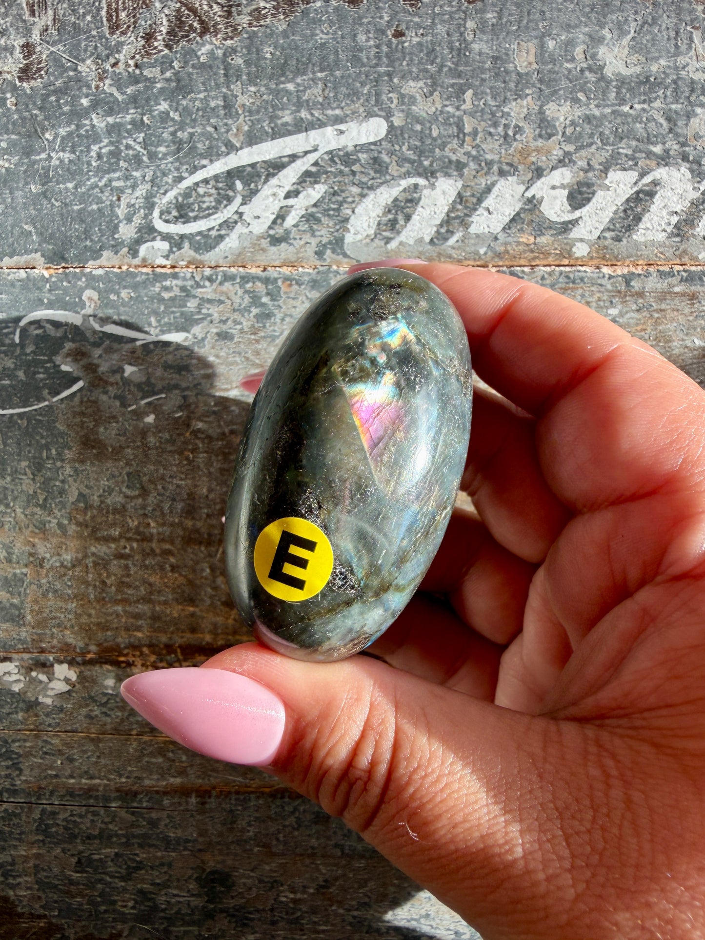 Gorgeous Flashy Labradorite Lingam | Madagascar | Opt E