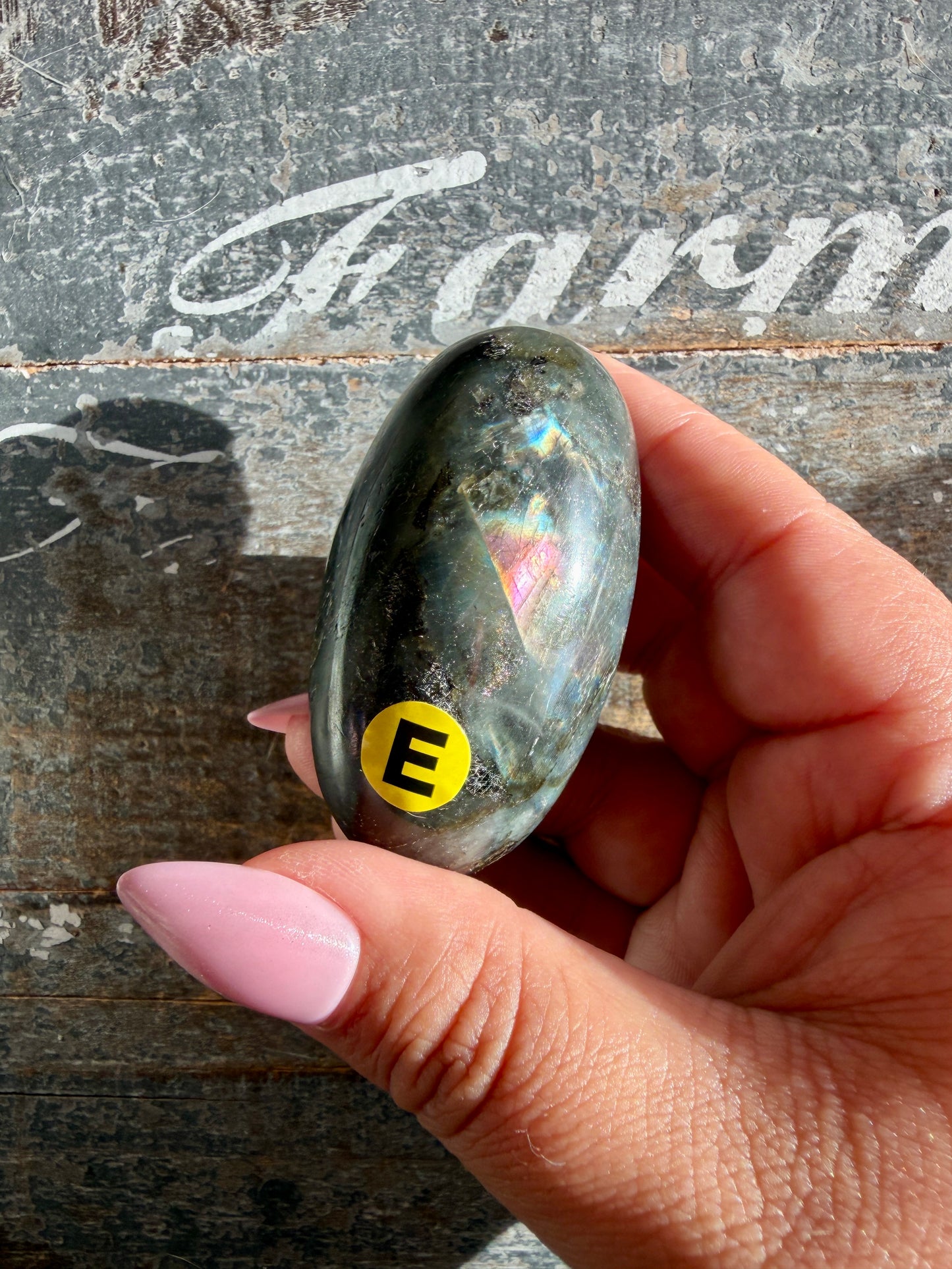 Gorgeous Flashy Labradorite Lingam | Madagascar | Opt E