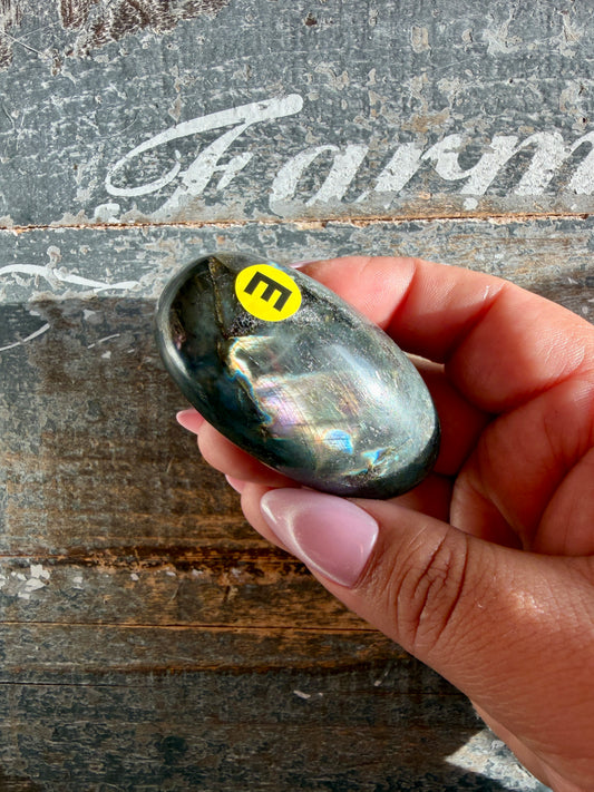 Gorgeous Flashy Labradorite Lingam | Madagascar | Opt E