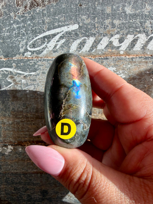 Gorgeous Flashy Labradorite Lingam | Madagascar | Opt D