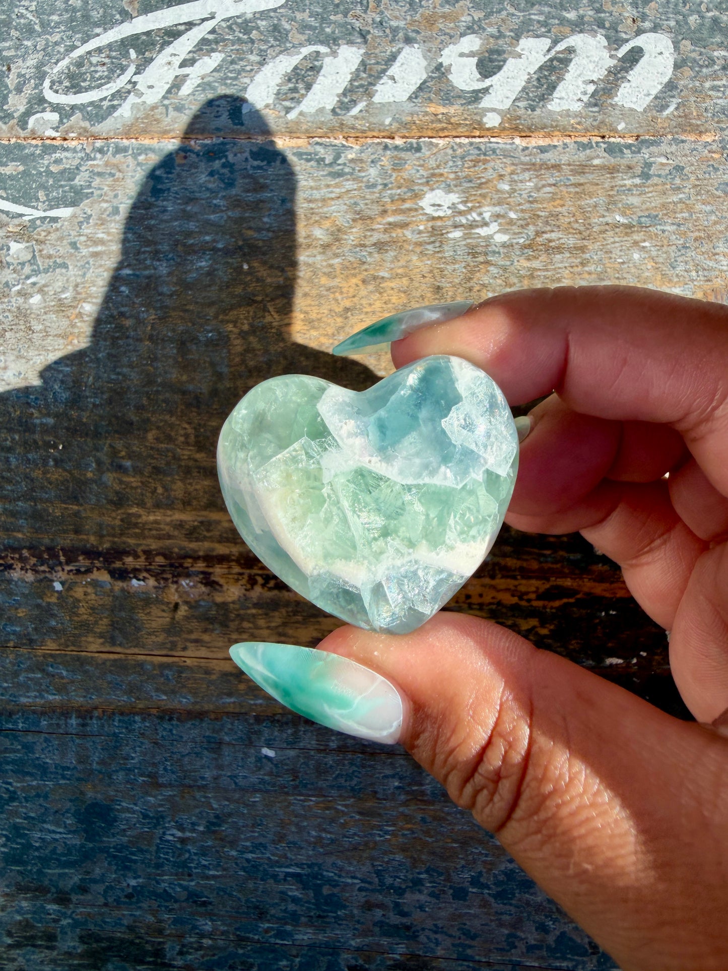 Gorgeous Durango Fluorite Heart | Mexico | Opt 24