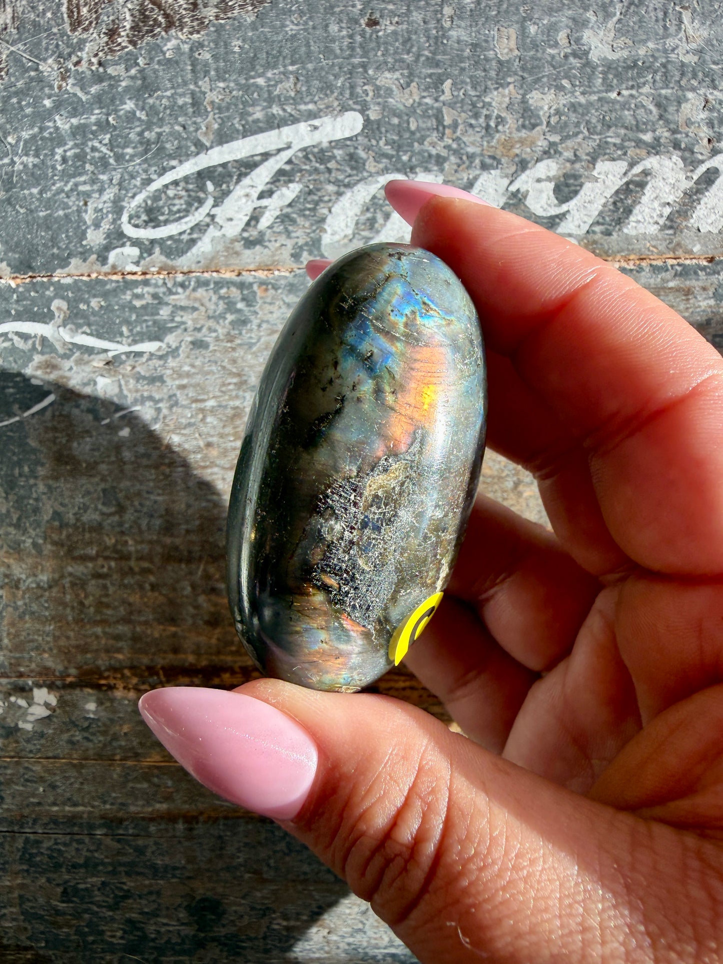 Gorgeous Flashy Labradorite Lingam | Madagascar | Opt C