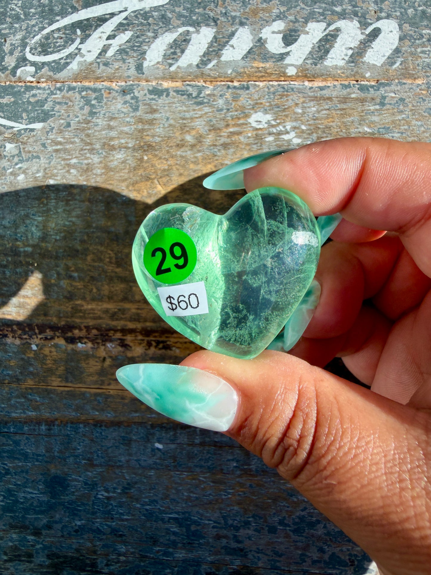 Gorgeous Durango Fluorite Heart | Mexico | Opt 29
