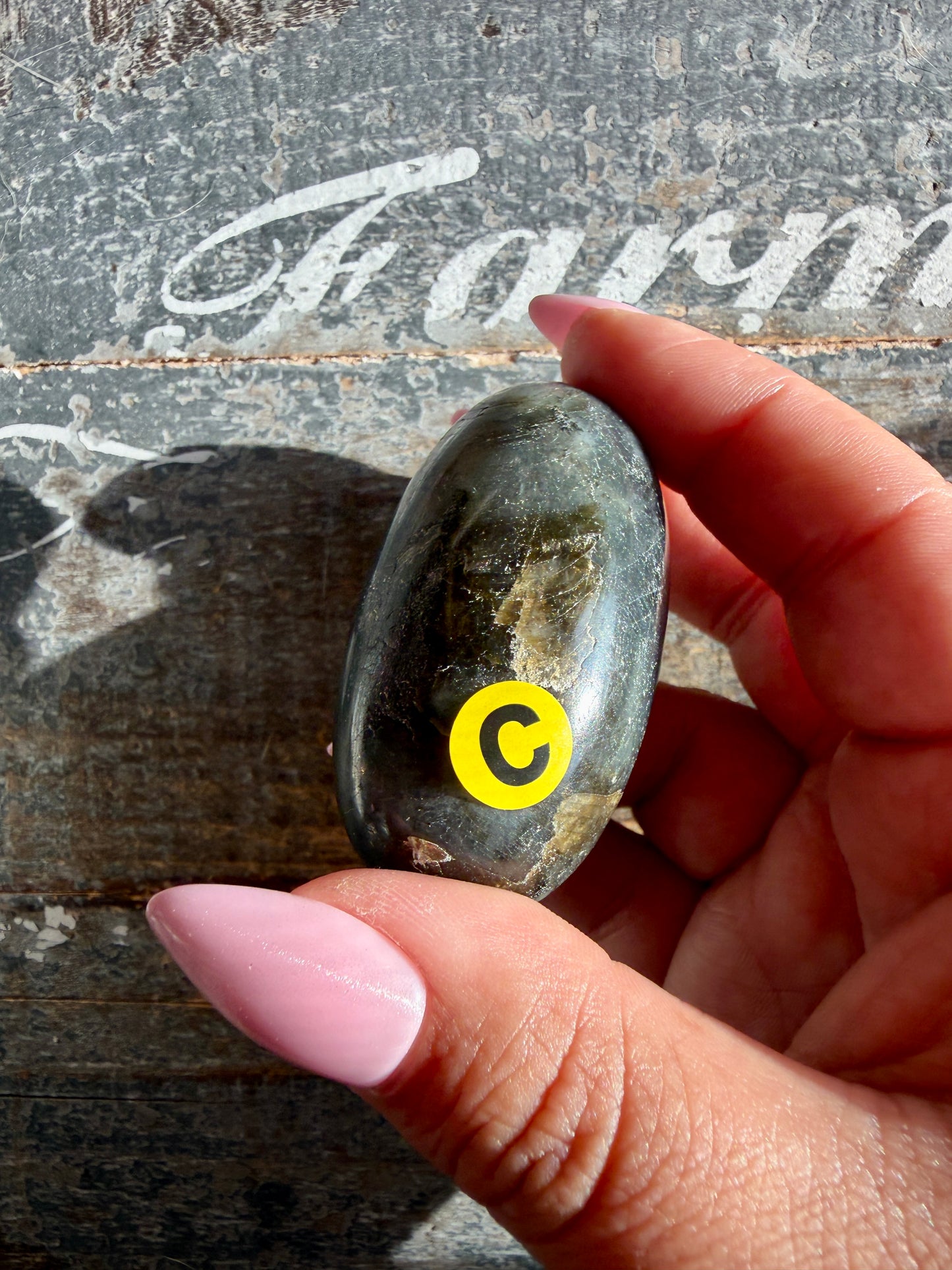 Gorgeous Flashy Labradorite Lingam | Madagascar | Opt C