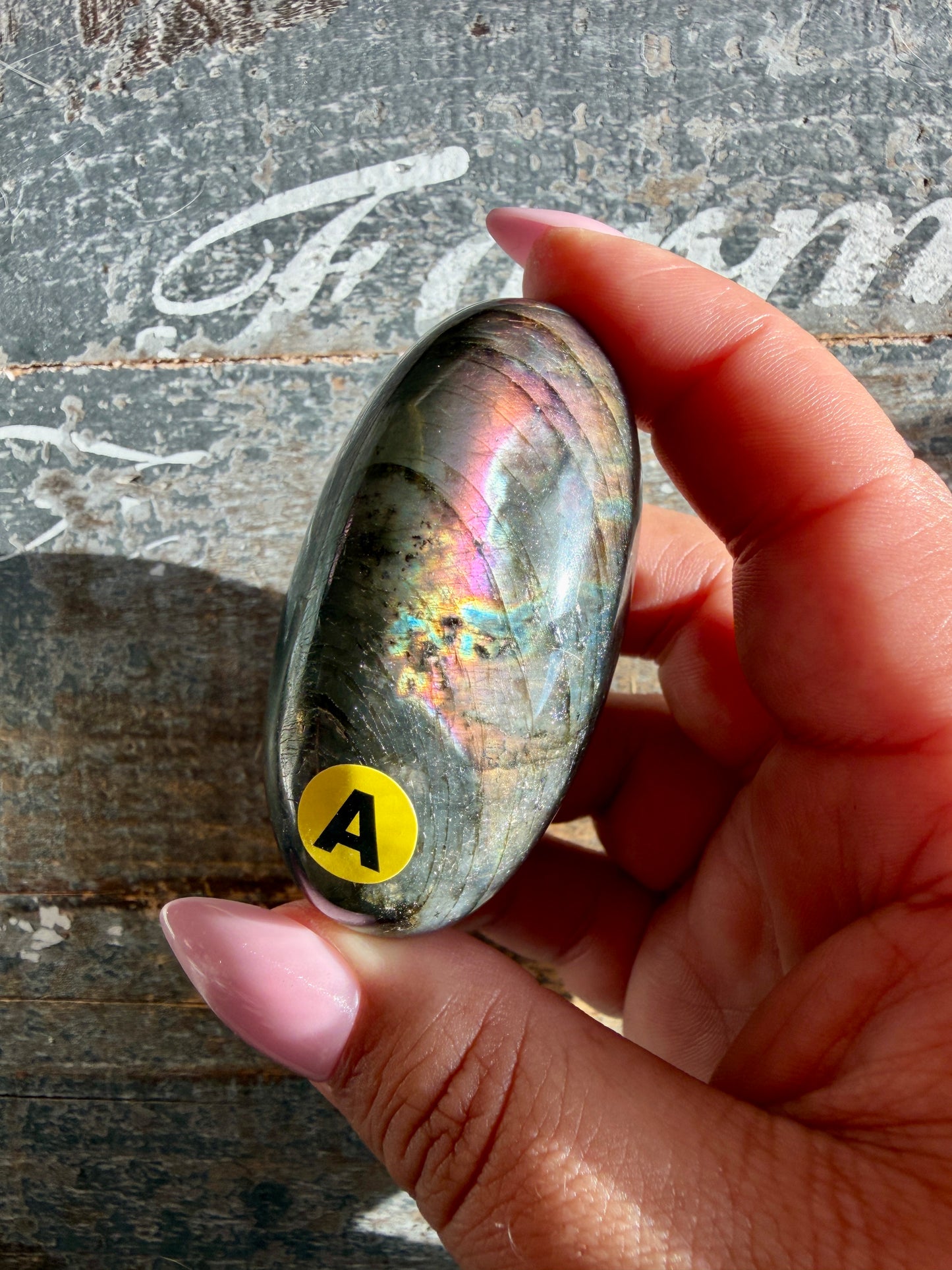 Gorgeous Flashy Labradorite Lingam | Madagascar | Opt A