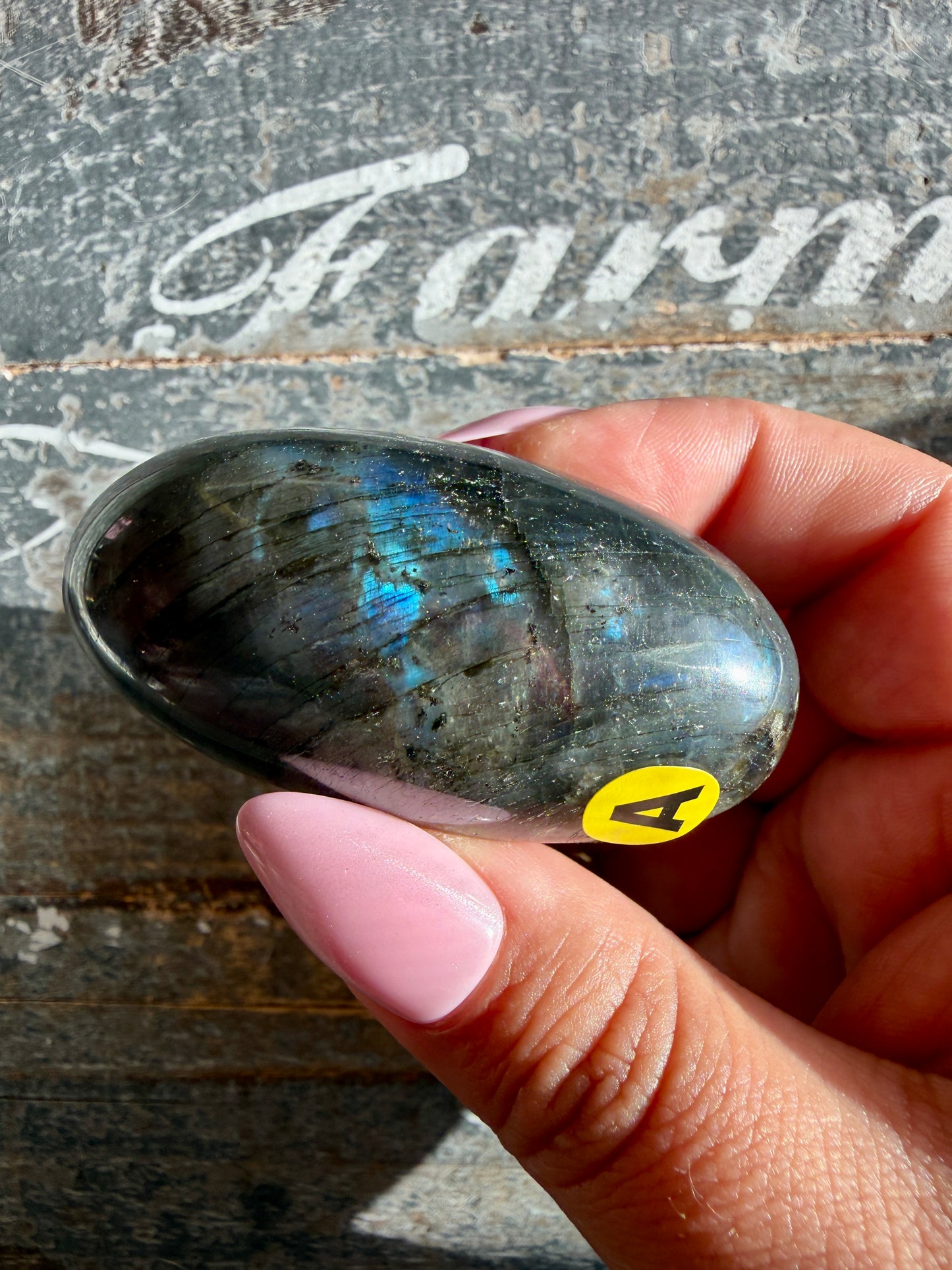 Gorgeous Flashy Labradorite Lingam | Madagascar | Opt A