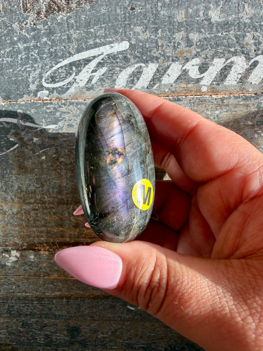 Gorgeous Flashy Labradorite Lingam | Madagascar | Opt M