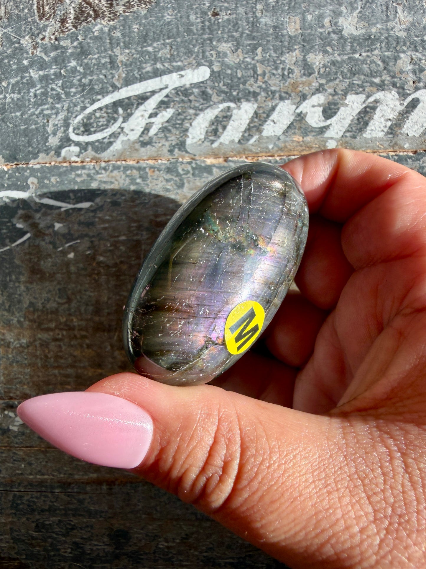 Gorgeous Flashy Labradorite Lingam | Madagascar | Opt M