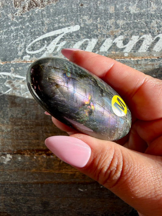 Gorgeous Flashy Labradorite Lingam | Madagascar | Opt M