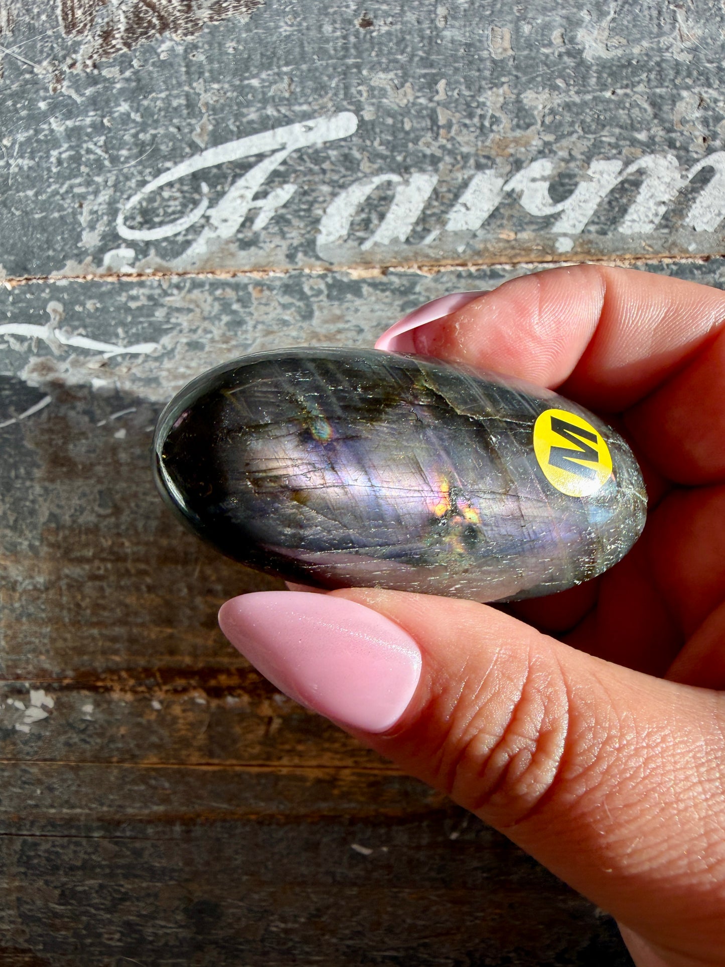 Gorgeous Flashy Labradorite Lingam | Madagascar | Opt M