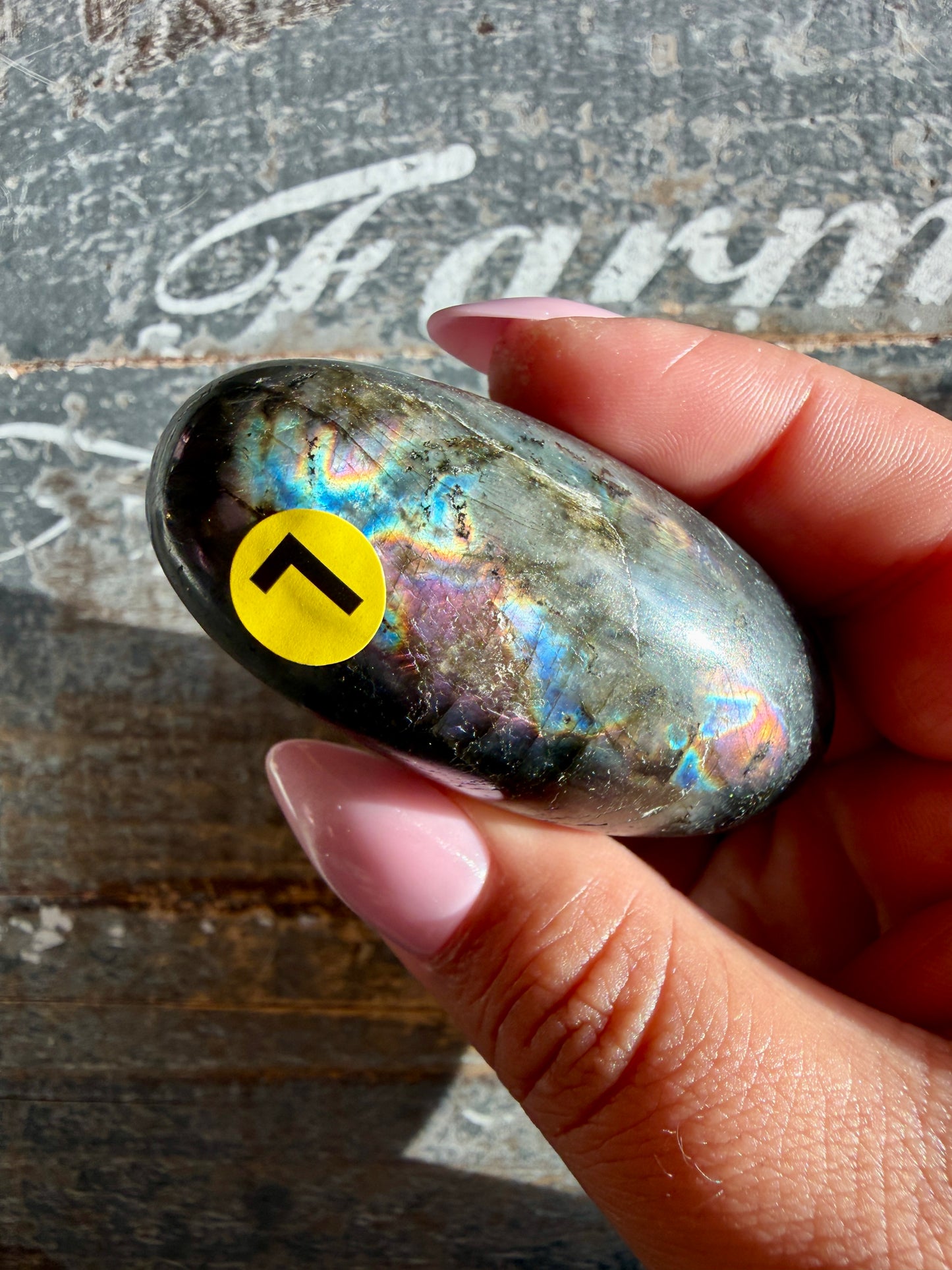 Gorgeous Flashy Labradorite Lingam | Madagascar | Opt L