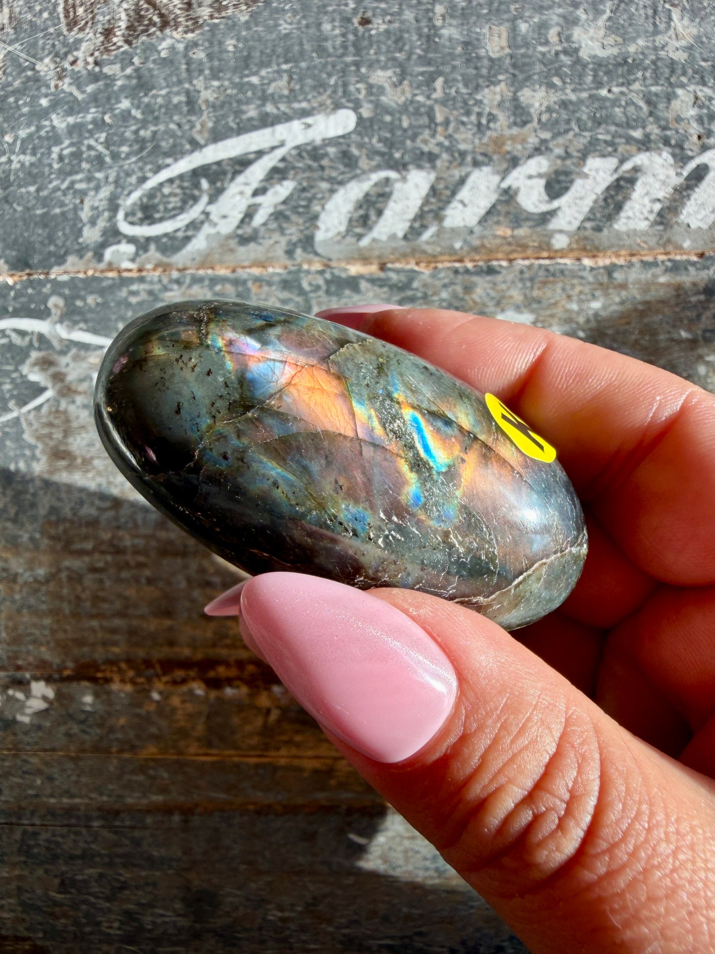 Gorgeous Flashy Labradorite Lingam | Madagascar | Opt K