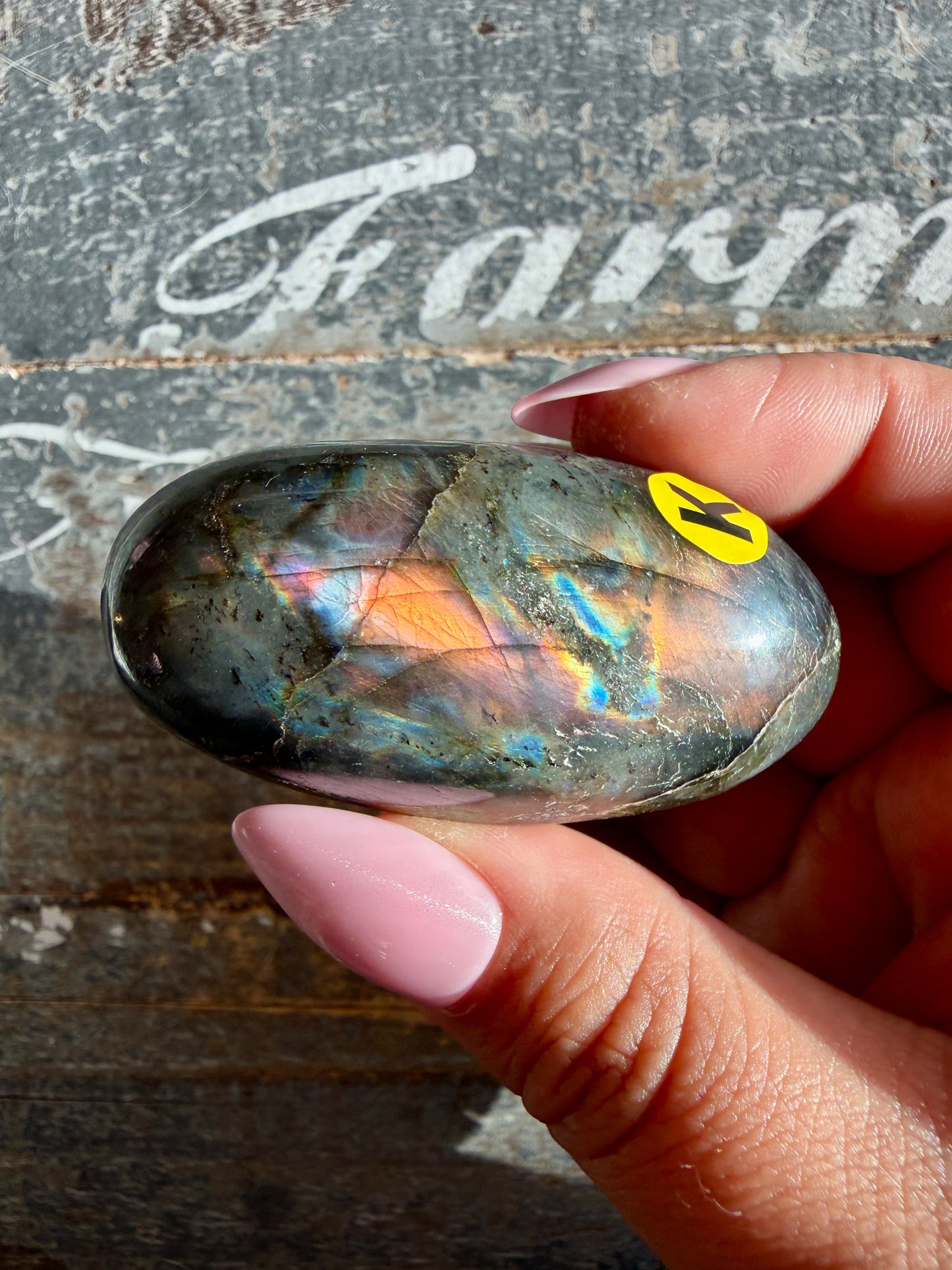 Gorgeous Flashy Labradorite Lingam | Madagascar | Opt K