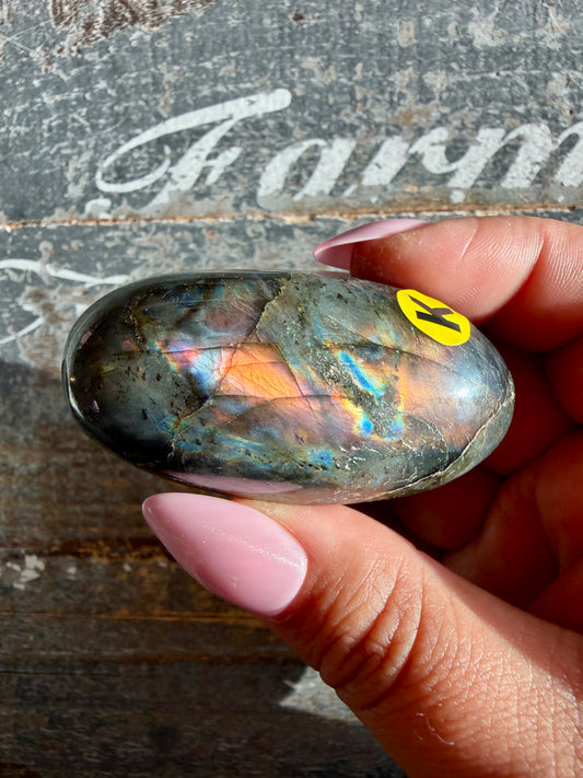 Gorgeous Flashy Labradorite Lingam | Madagascar | Opt K