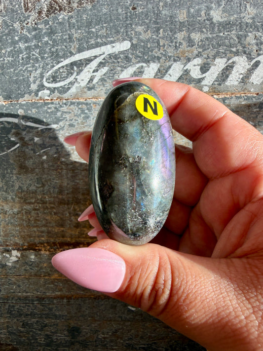 Gorgeous Flashy Labradorite Lingam | Madagascar | Opt N