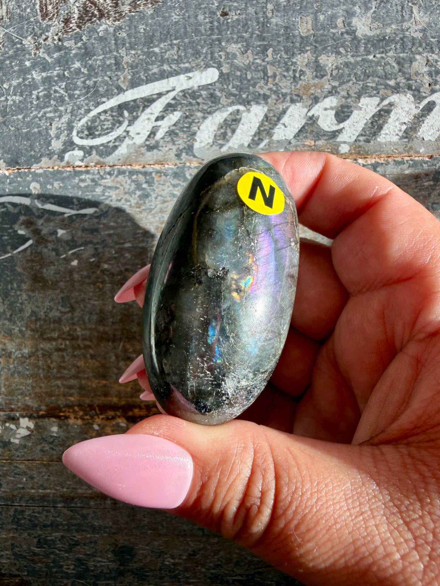Gorgeous Flashy Labradorite Lingam | Madagascar | Opt N
