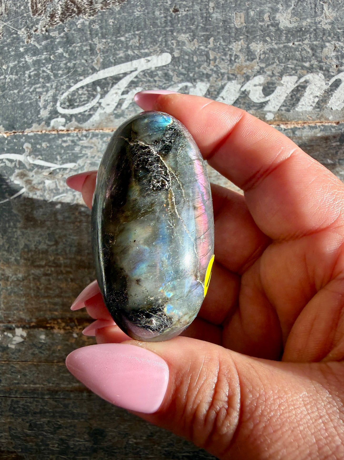 Gorgeous Flashy Labradorite Lingam | Madagascar | Opt N