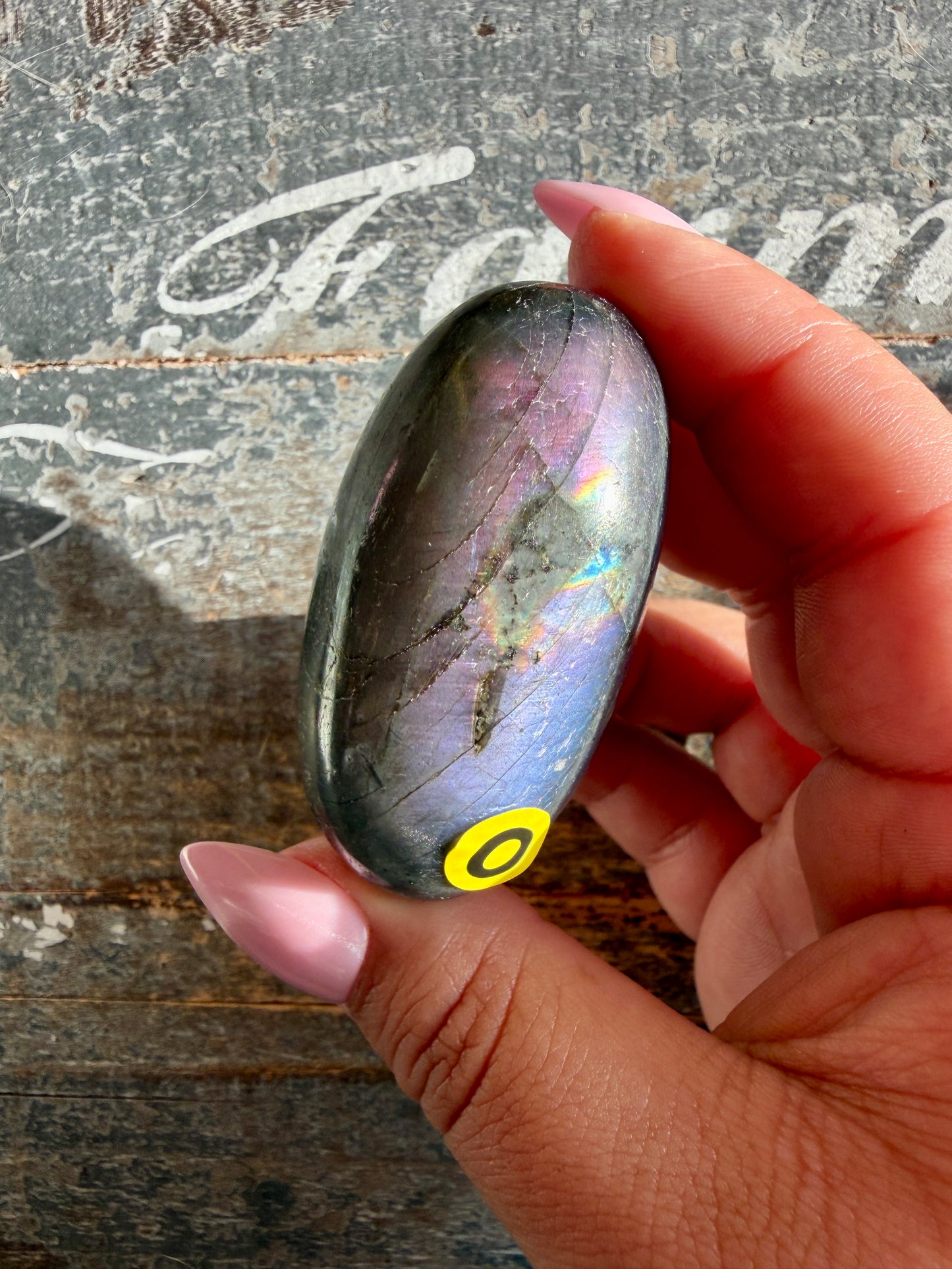 Gorgeous Flashy Labradorite Lingam | Madagascar | Opt O