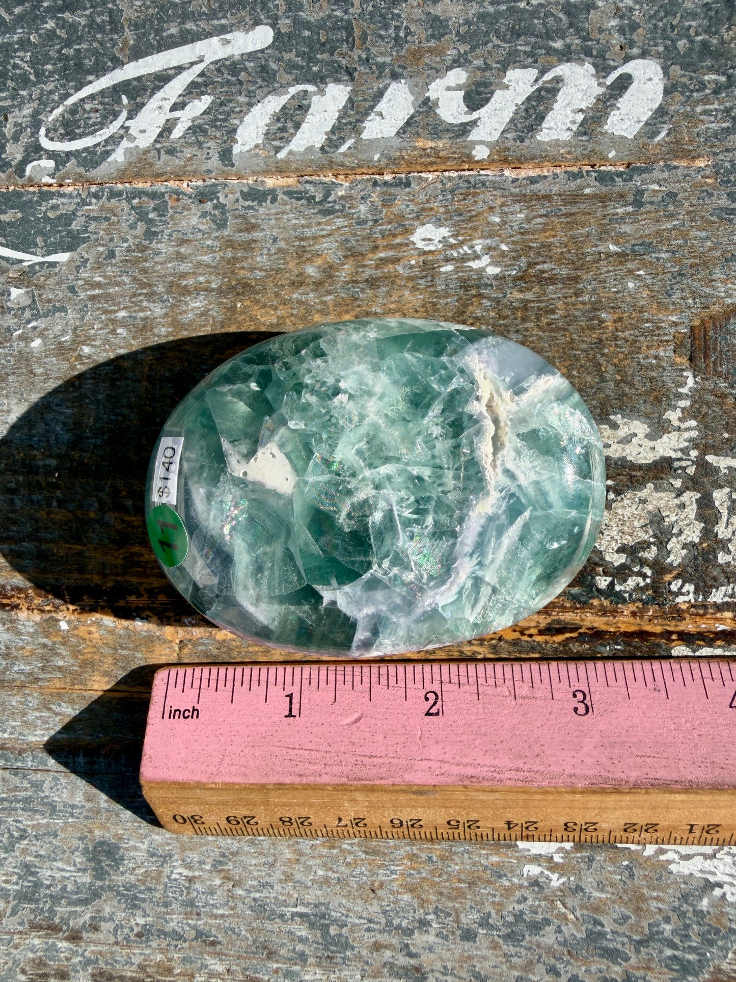 Gorgeous Durango Fluorite Palm Stone | Mexico | Opt 11