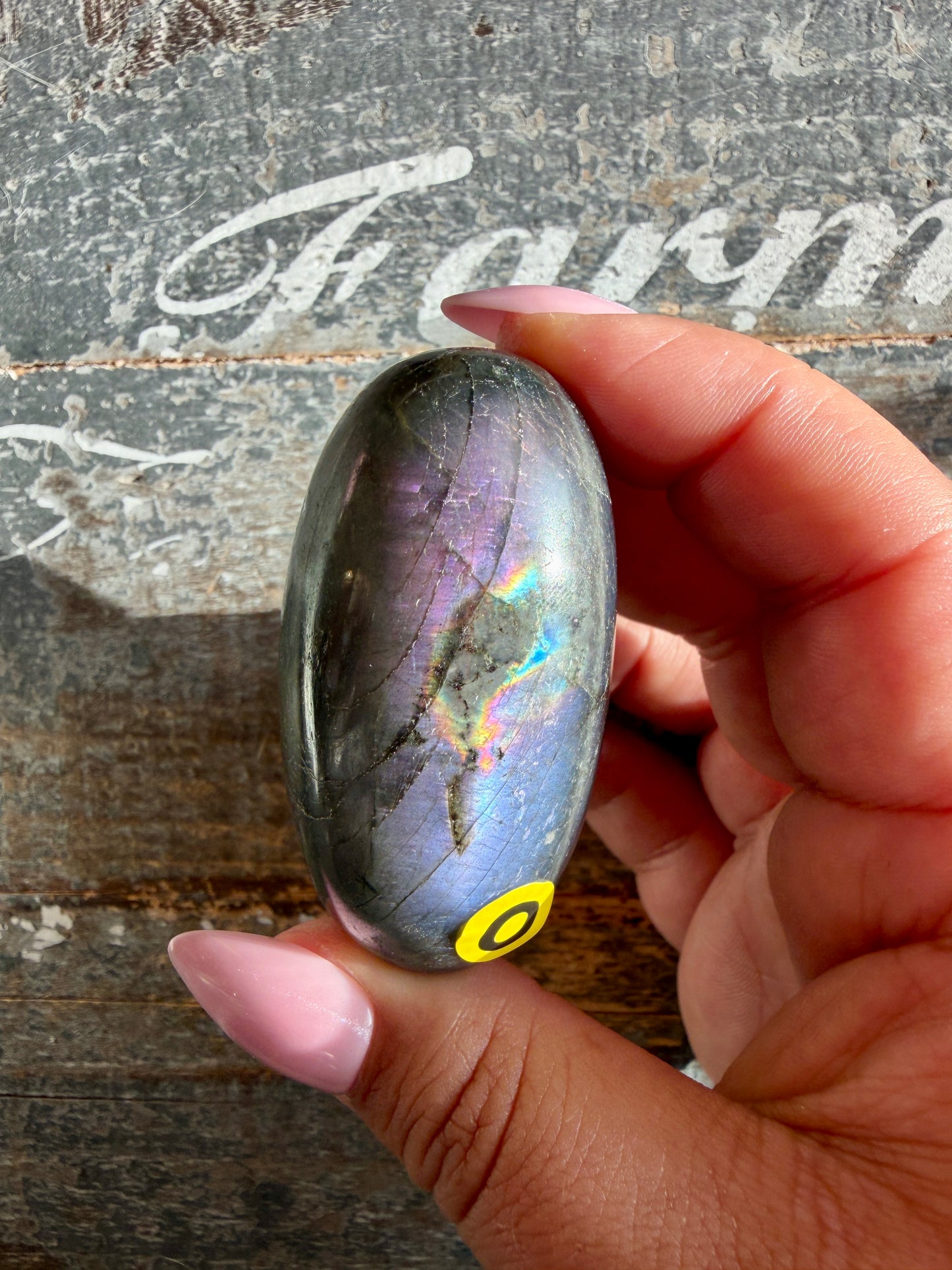 Gorgeous Flashy Labradorite Lingam | Madagascar | Opt O