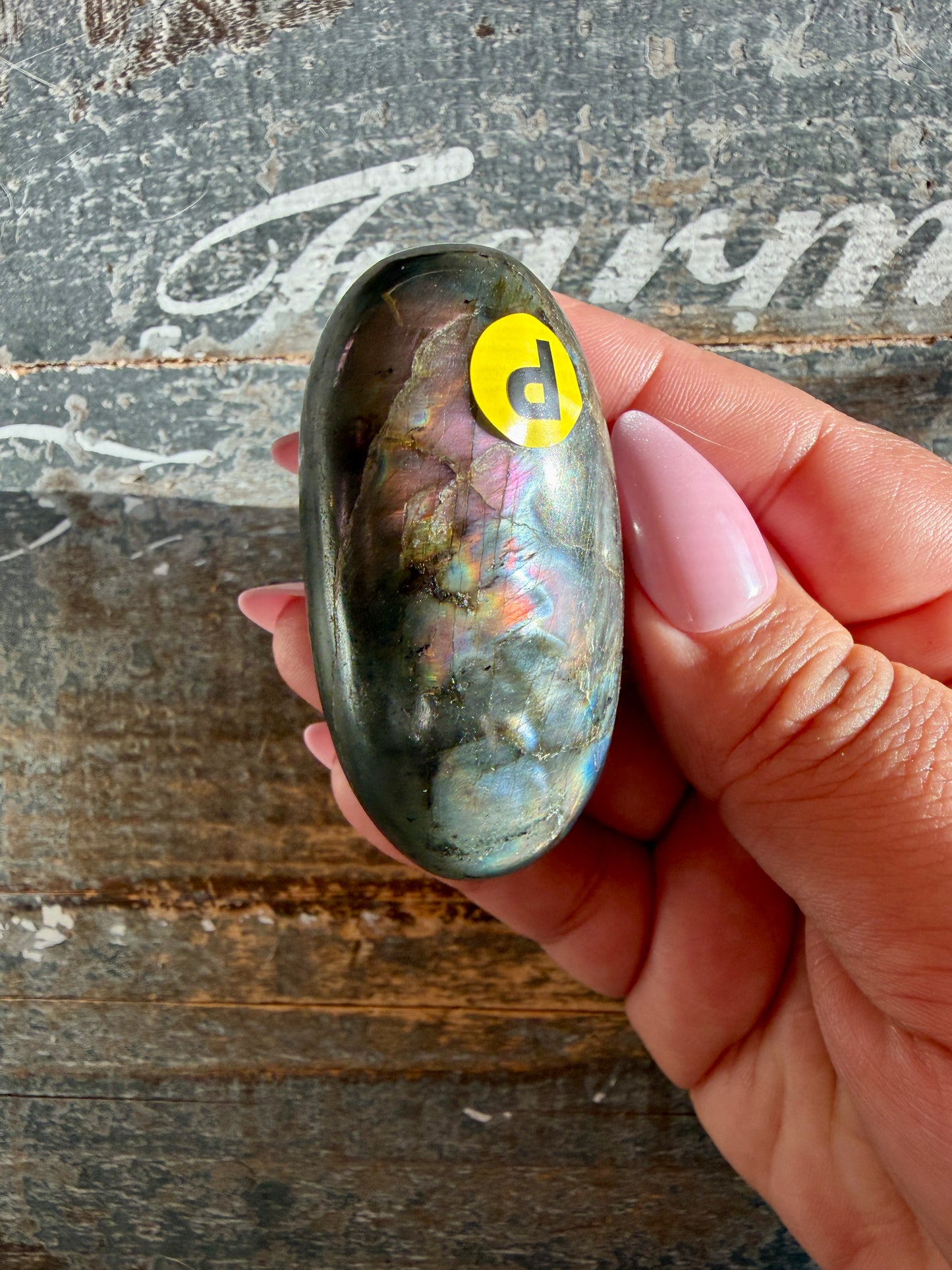 Gorgeous Flashy Labradorite Lingam | Madagascar | Opt P