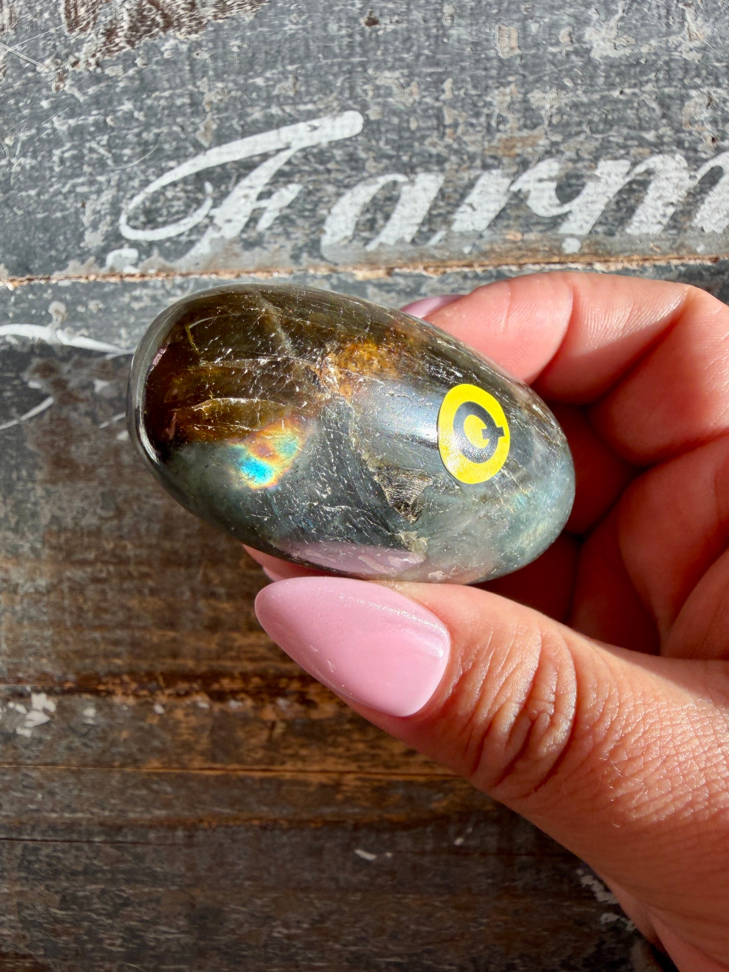 Gorgeous Flashy Labradorite Lingam | Madagascar | Opt Q