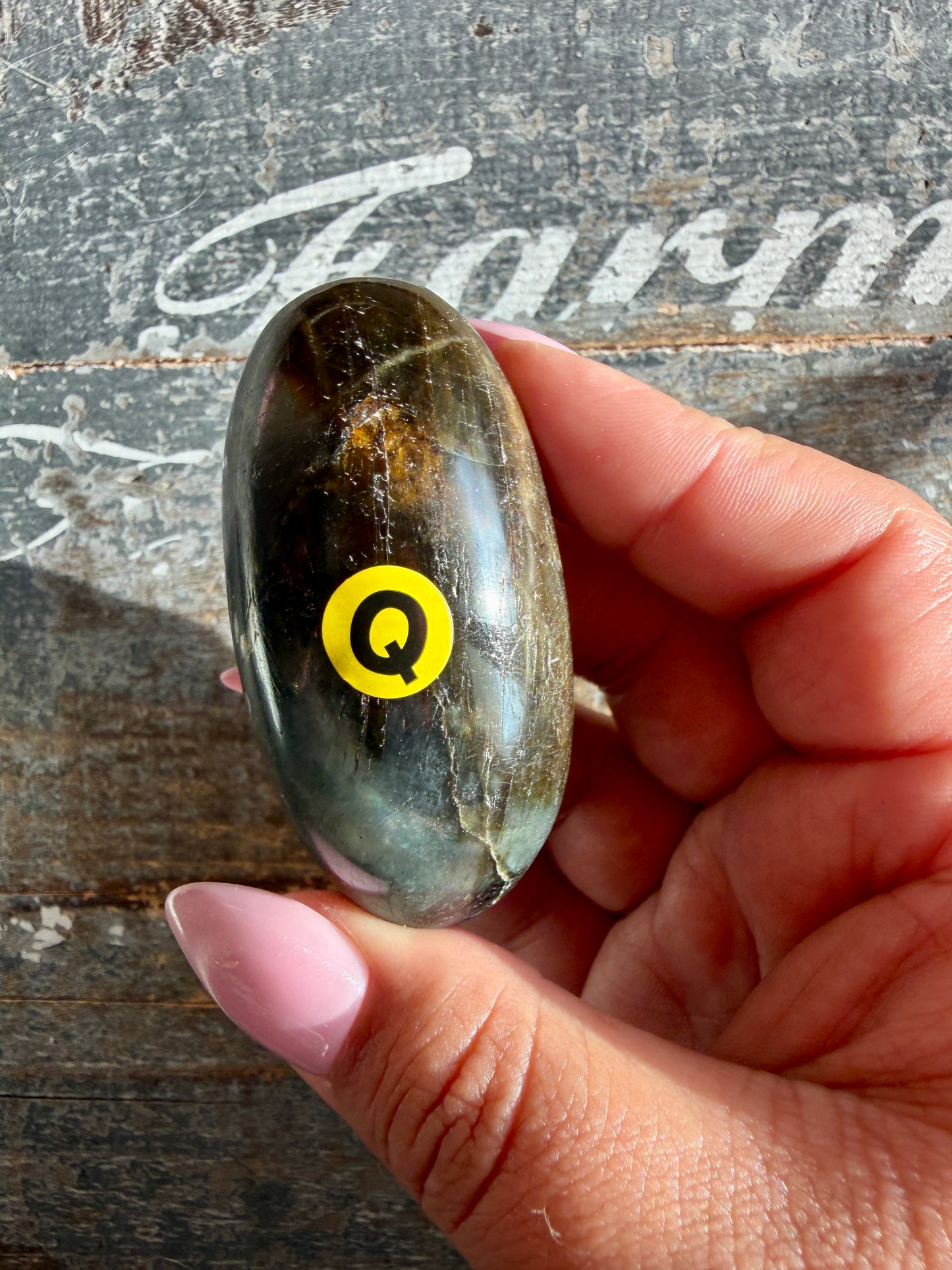 Gorgeous Flashy Labradorite Lingam | Madagascar | Opt Q