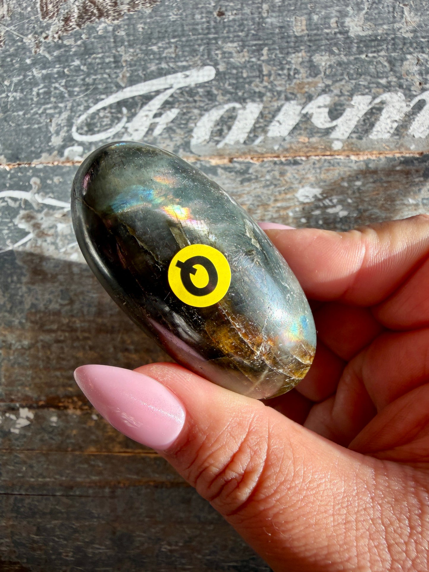 Gorgeous Flashy Labradorite Lingam | Madagascar | Opt Q